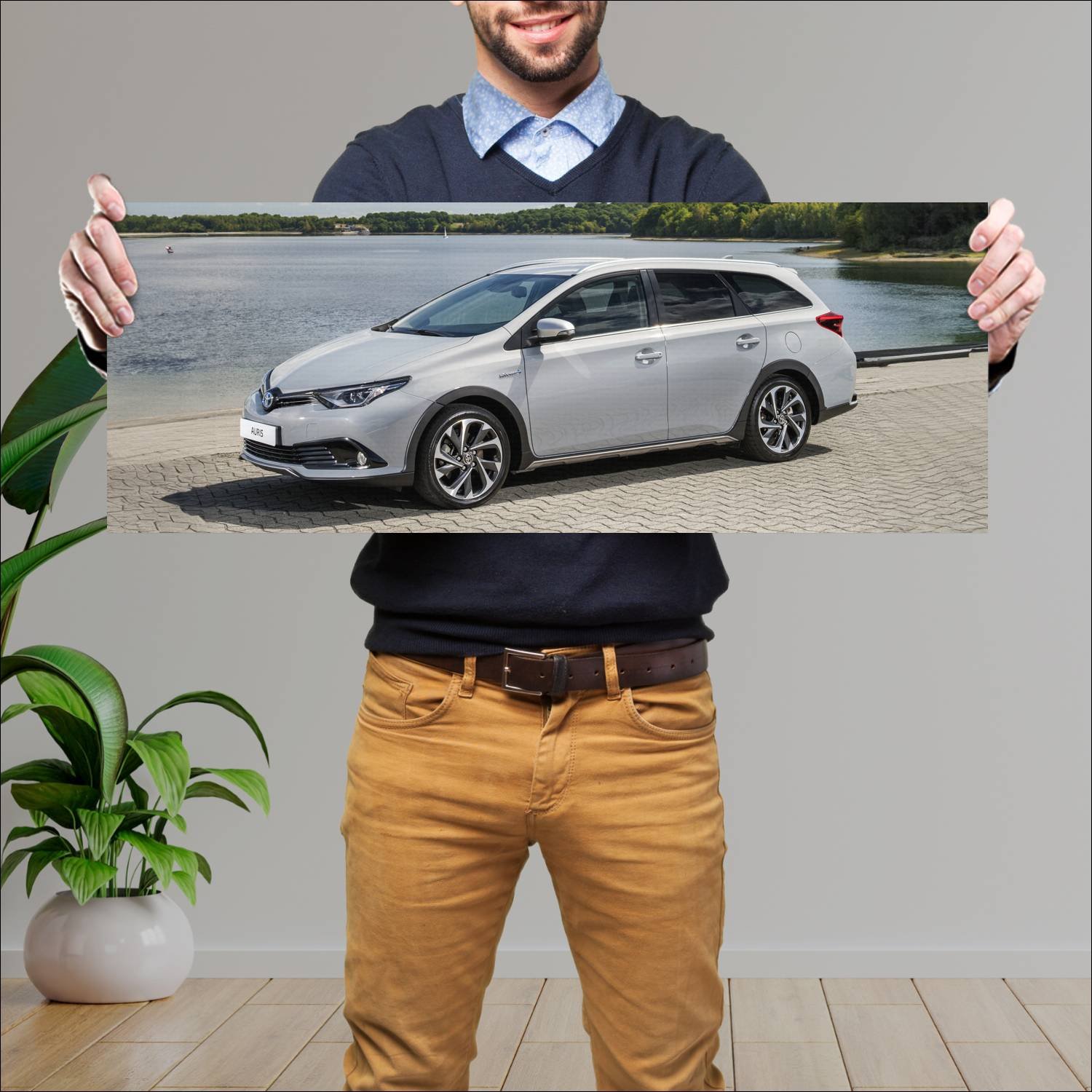 Cuadro grande 30x80cm 2017 toyota auris touring sp 135 Toyota