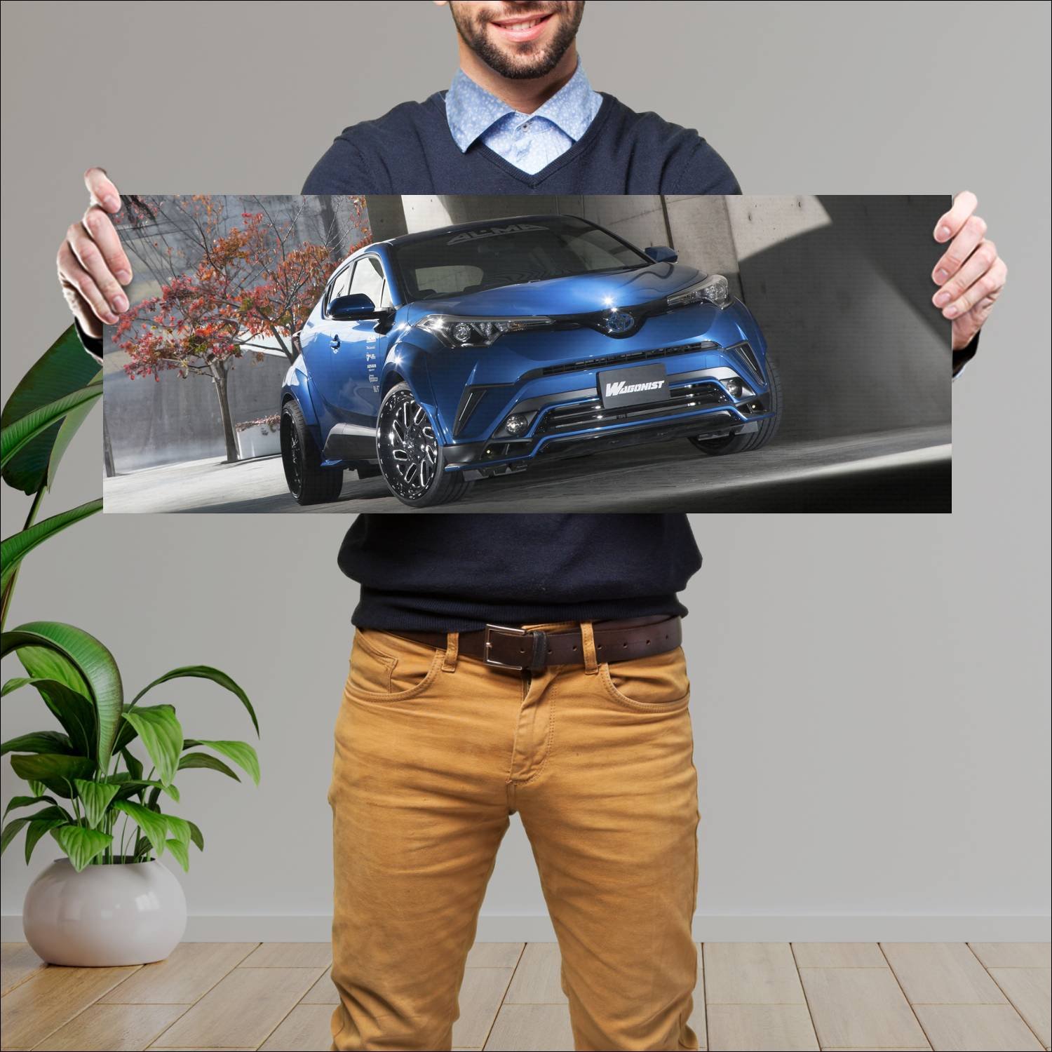 Cuadro grande 30x80cm 2017 toyota c hr by fairy de 136 Toyota