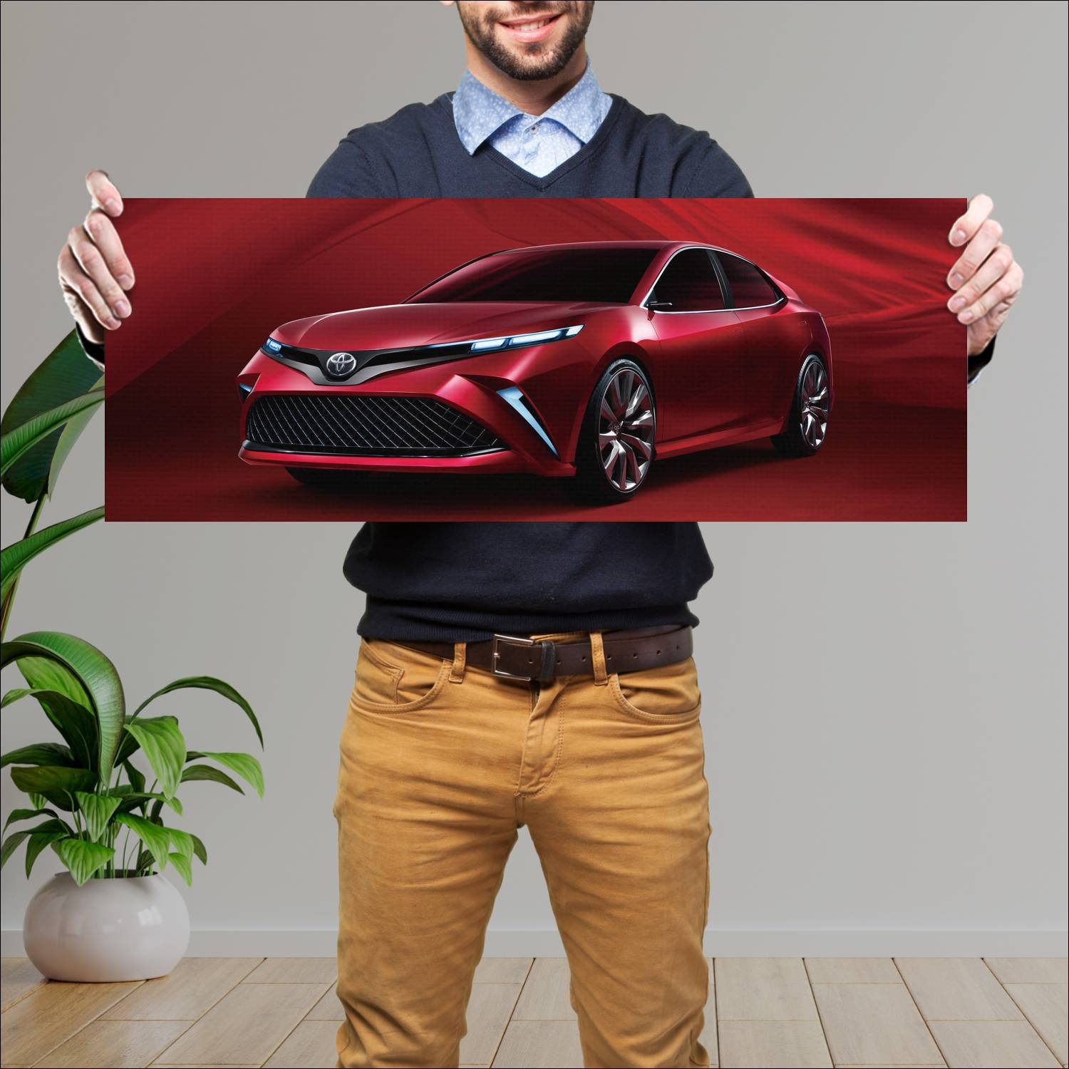 Cuadro grande 30x80cm 2017 toyota fengchao fun con 140 Toyota