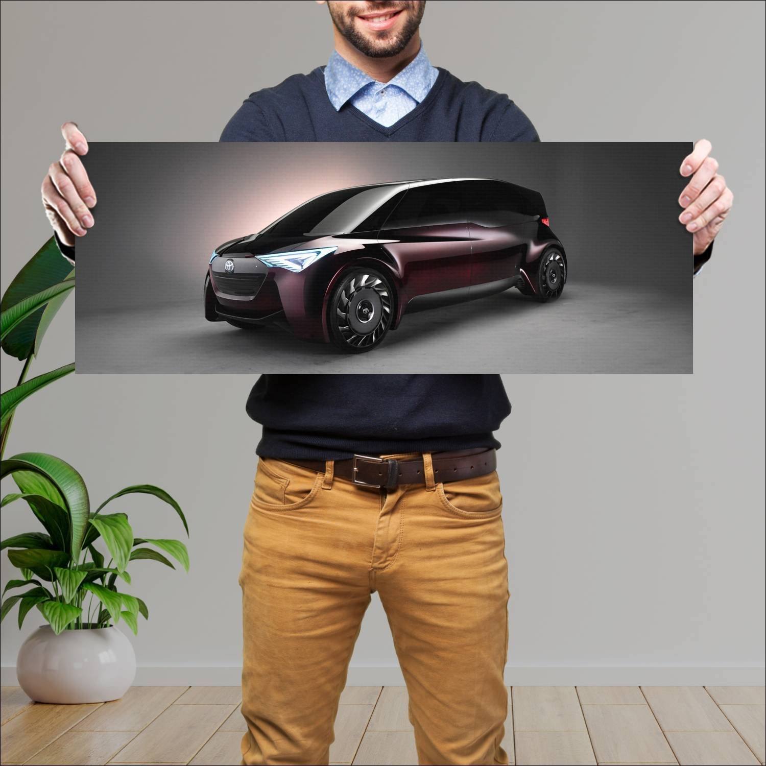 Cuadro grande 30x80cm 2017 toyota fine comfort rid 141 Toyota