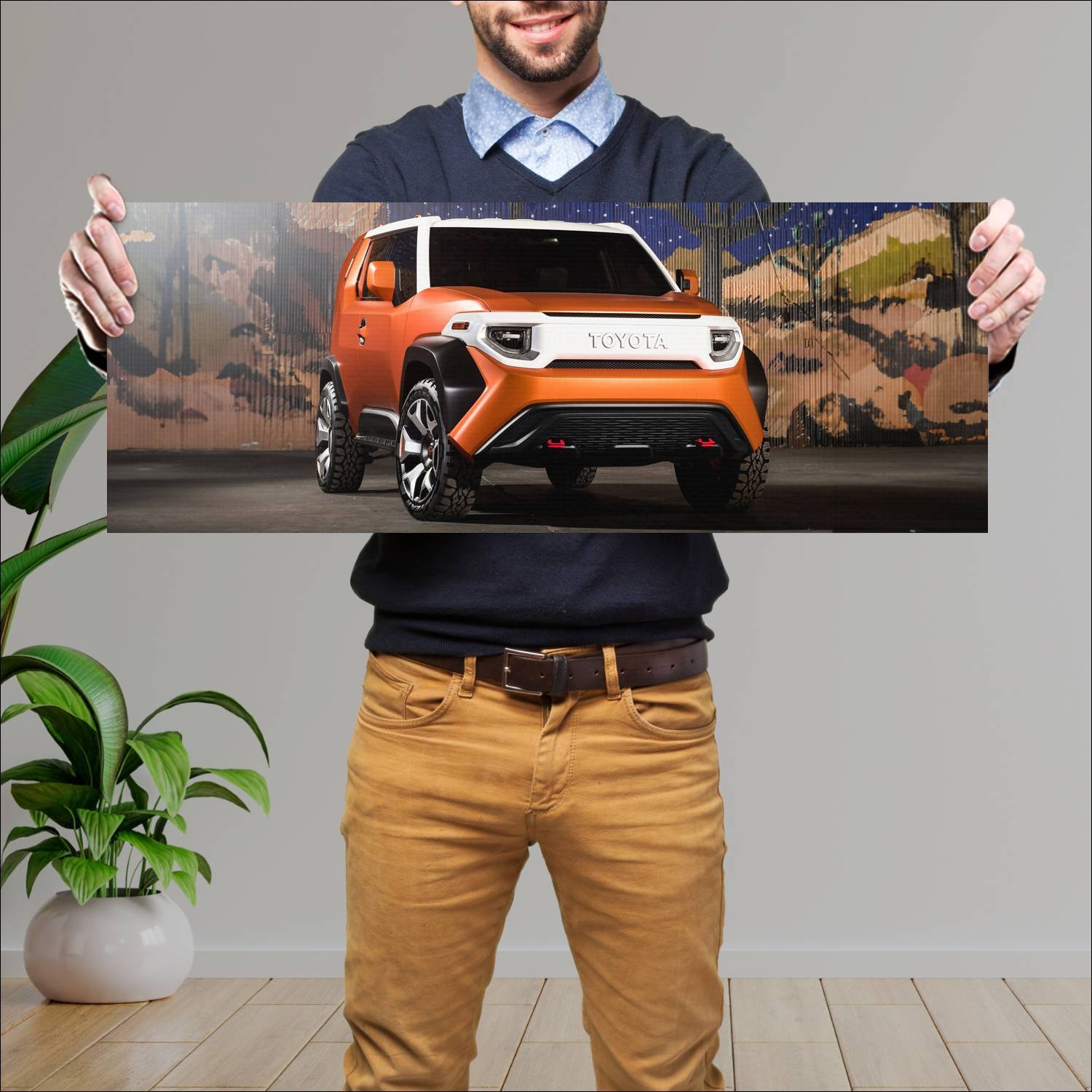 Cuadro grande 30x80cm 2017 toyota ft 4x concept 64 142 Toyota