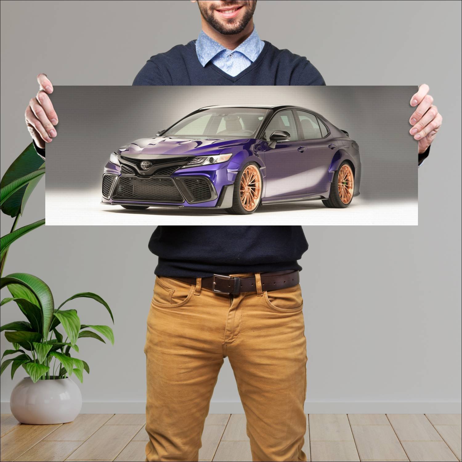 Cuadro grande 30x80cm 2018 toyota camry by rutledg 165 Toyota