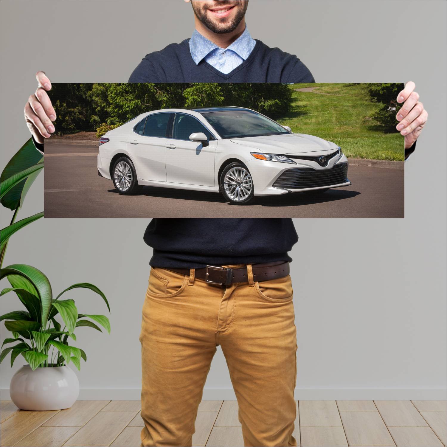 Cuadro grande 30x80cm 2018 toyota camry xle auto 175 Toyota