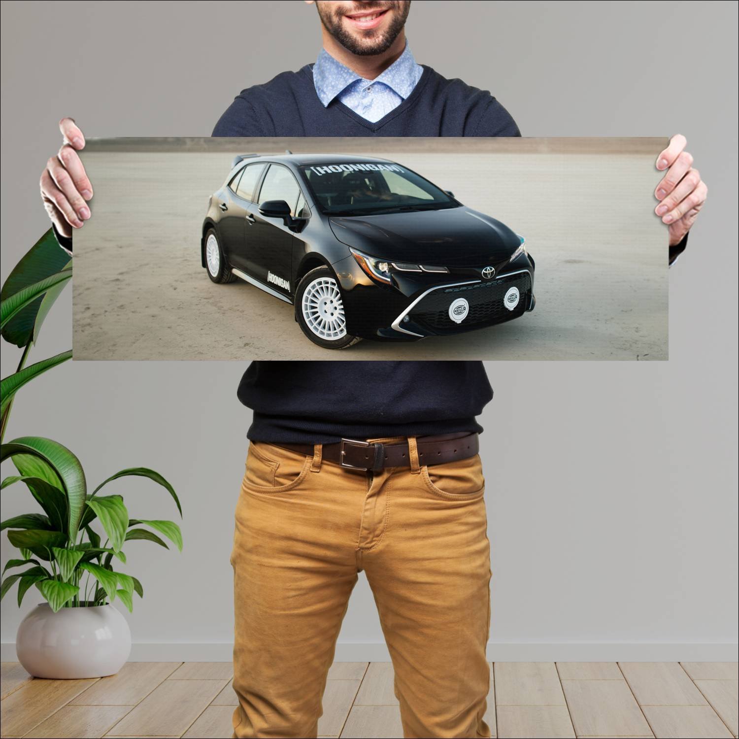 Cuadro grande 30x80cm 2018 toyota corolla hoonigan 178 Toyota
