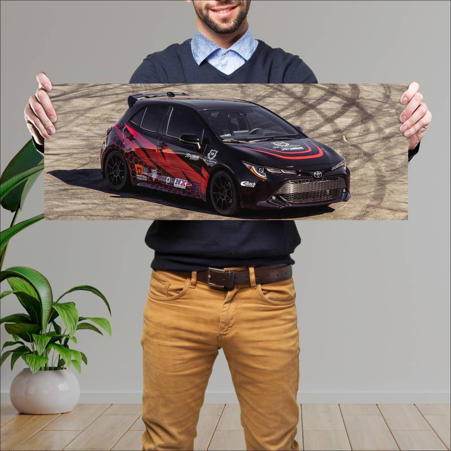 Cuadro grande 30x80cm 2018 toyota corolla socal ku 180 Toyota