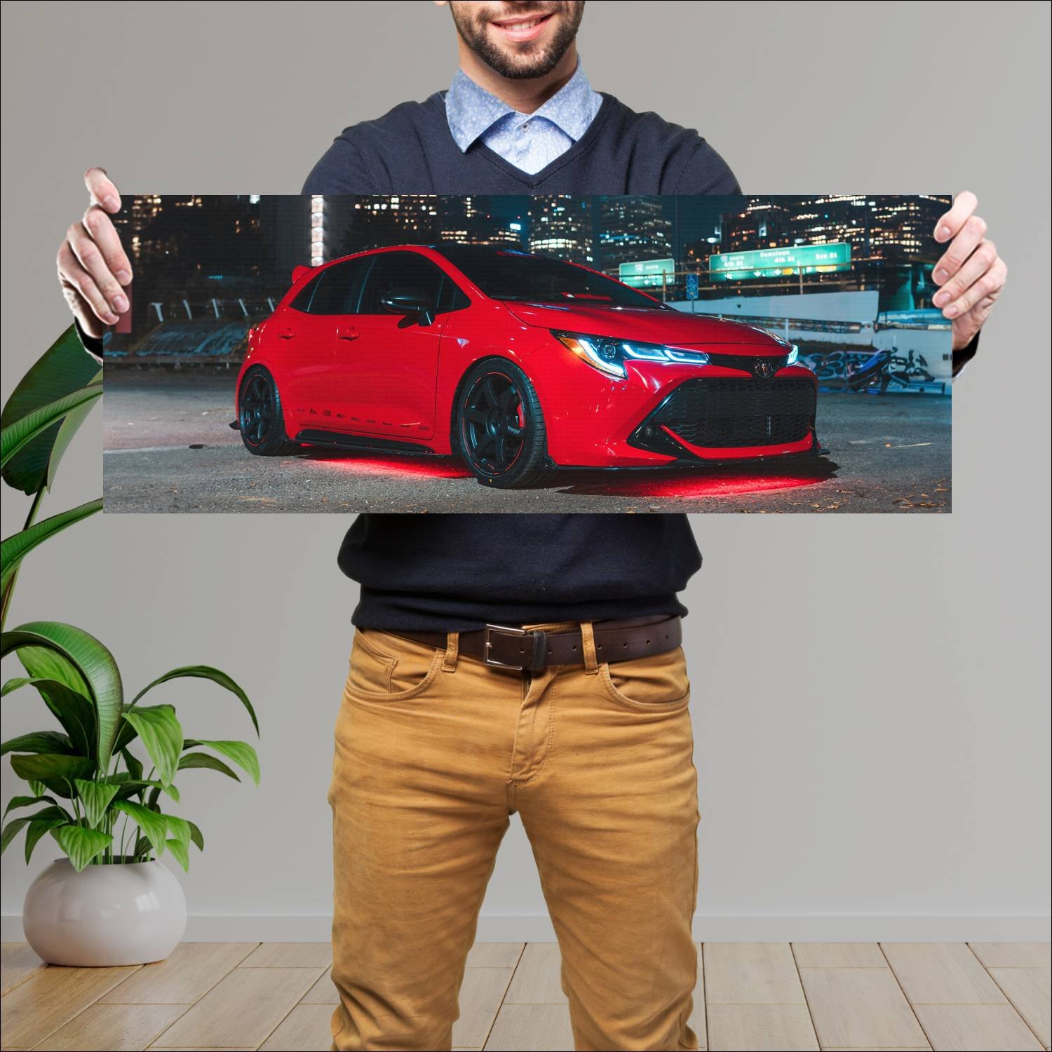 Cuadro grande 30x80cm 2018 toyota corolla super st 182 Toyota