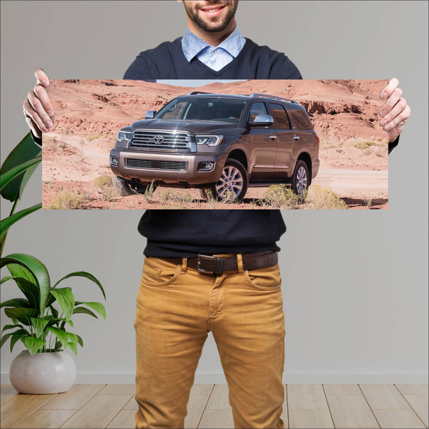 Cuadro grande 30x80cm 2018 toyota sequoia auto 193 Toyota