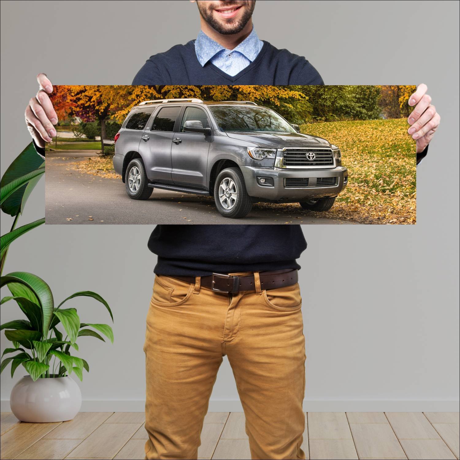 Cuadro grande 30x80cm 2018 toyota sequoia auto 194 Toyota