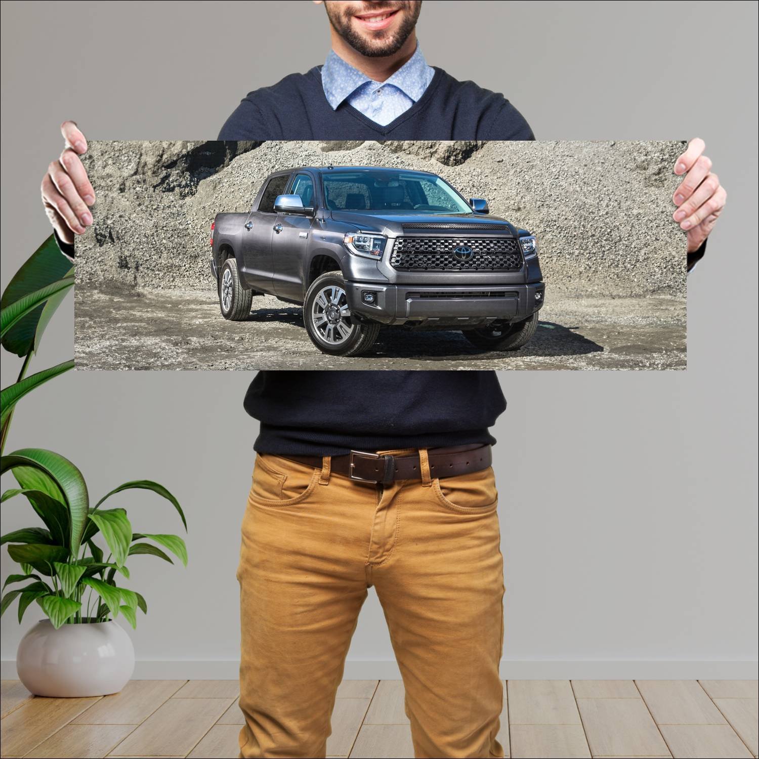 Cuadro grande 30x80cm 2018 toyota tundra platinum 199 Toyota
