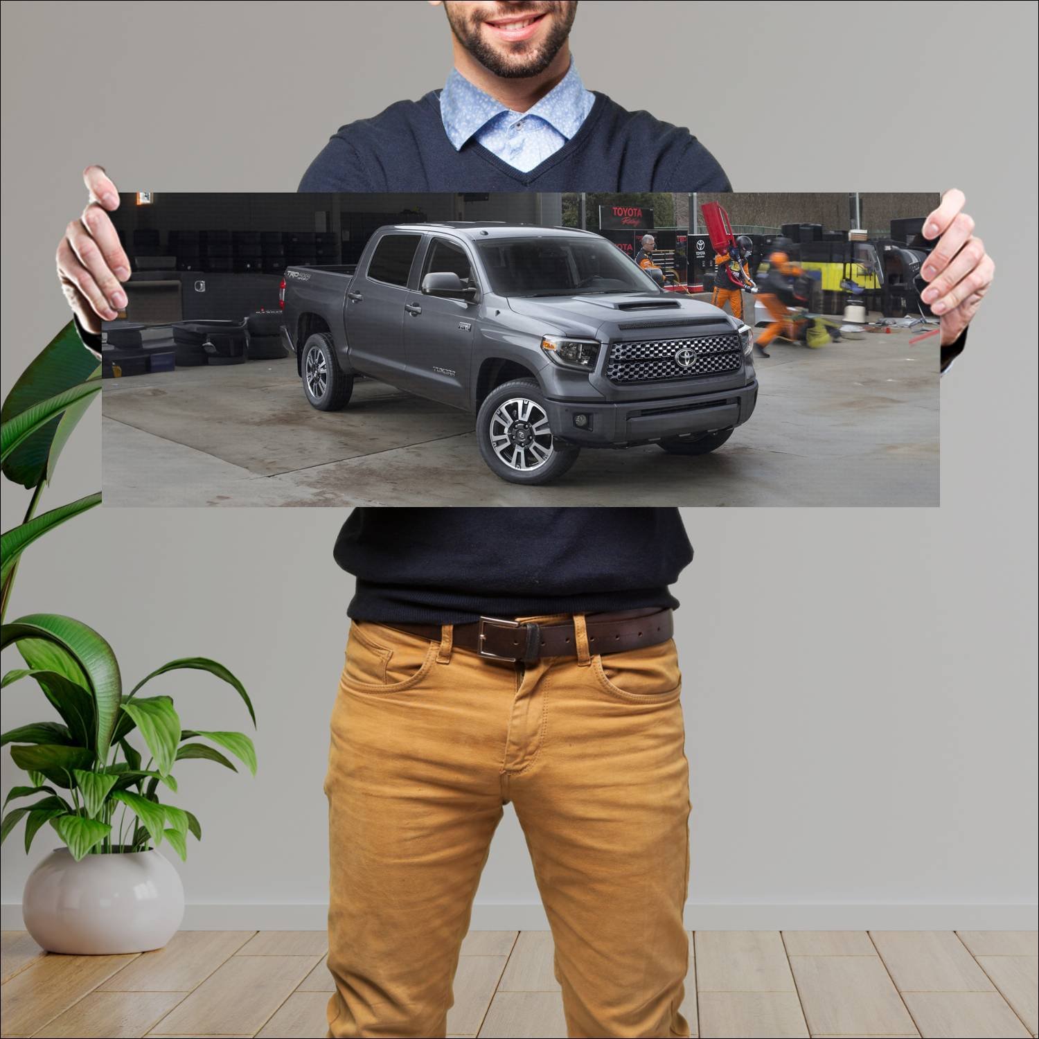 Cuadro grande 30x80cm 2018 toyota tundra trd sport 200 Toyota
