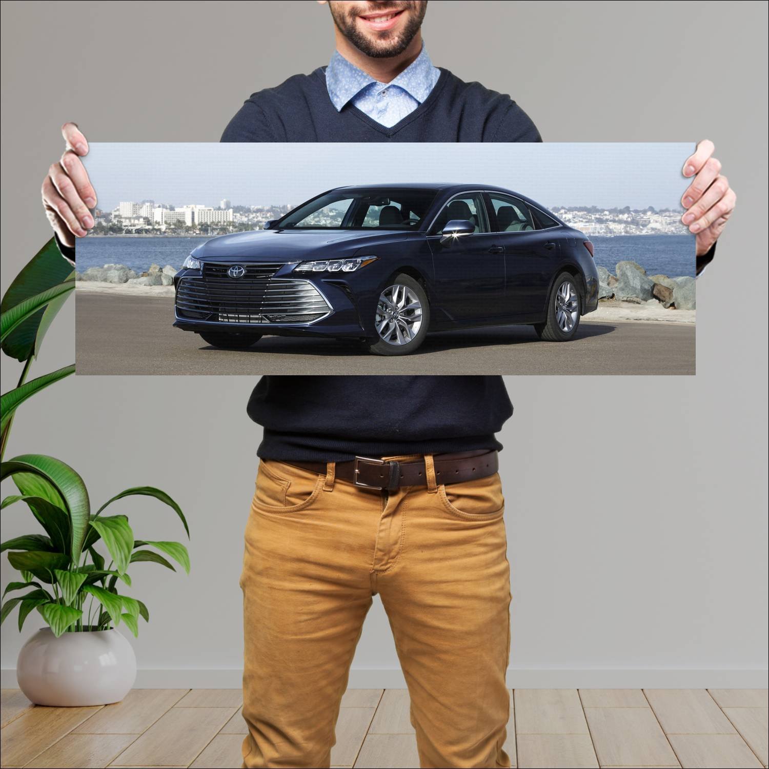 Cuadro grande 30x80cm 2019 toyota avalon auto 205 Toyota