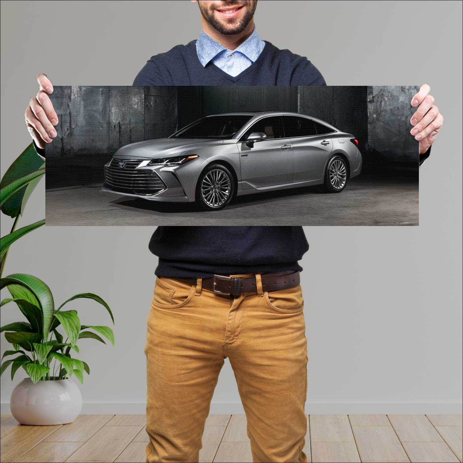 Cuadro grande 30x80cm 2019 toyota avalon hybrid 75 206 Toyota