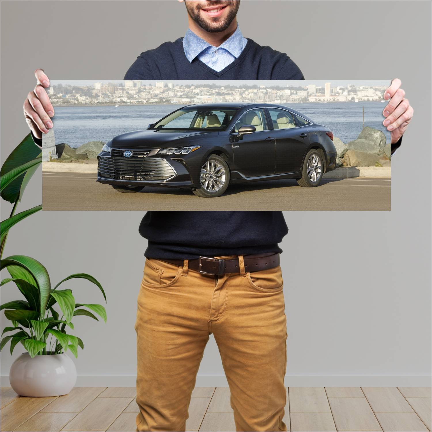 Cuadro grande 30x80cm 2019 toyota avalon hybrid 77 207 Toyota