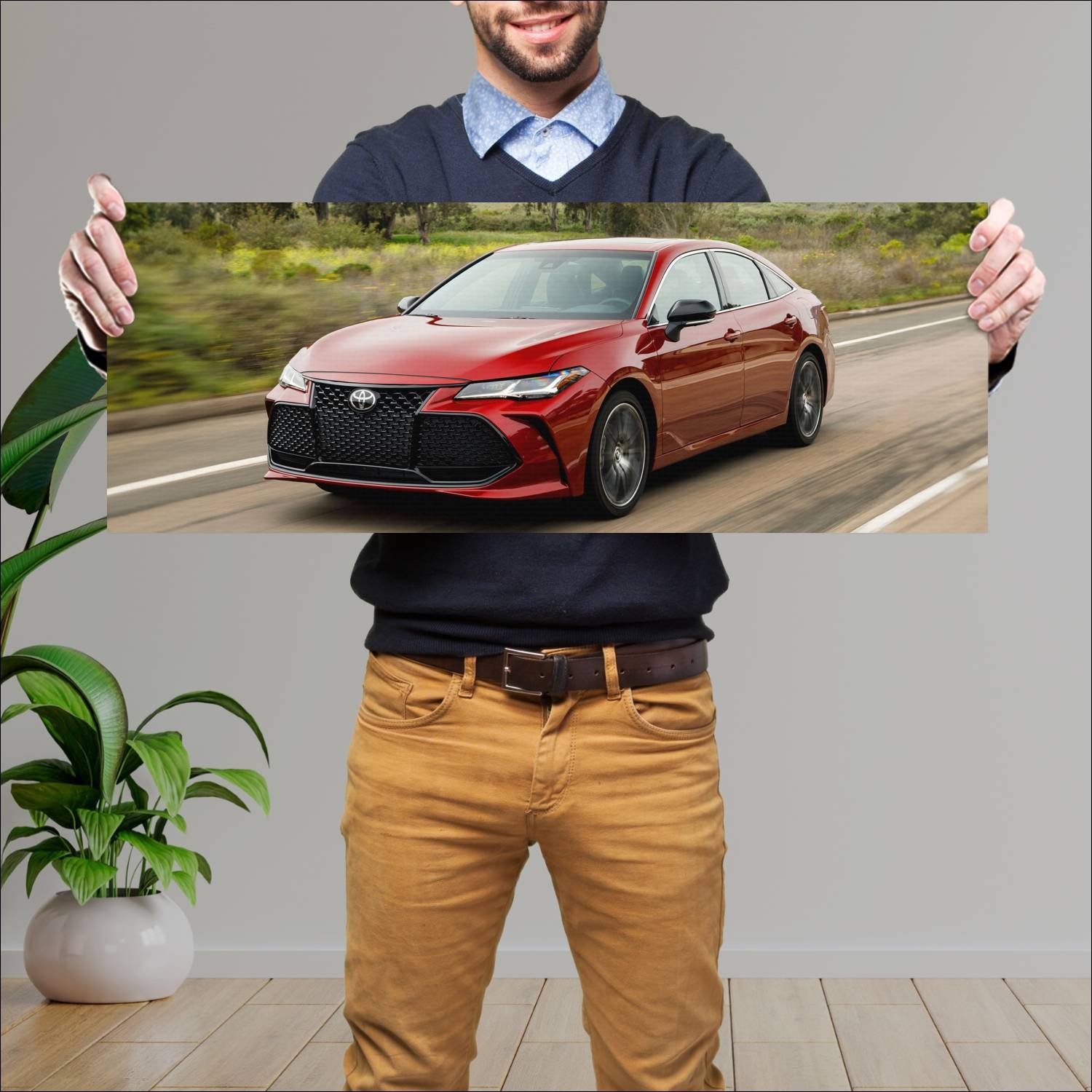 Cuadro grande 30x80cm 2019 toyota avalon sport sty 209 Toyota