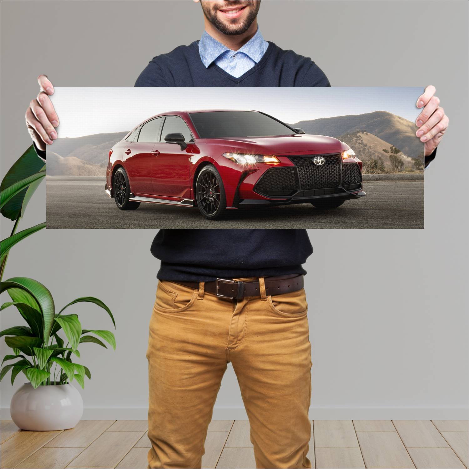 Cuadro grande 30x80cm 2019 toyota avalon trd auto 212 Toyota