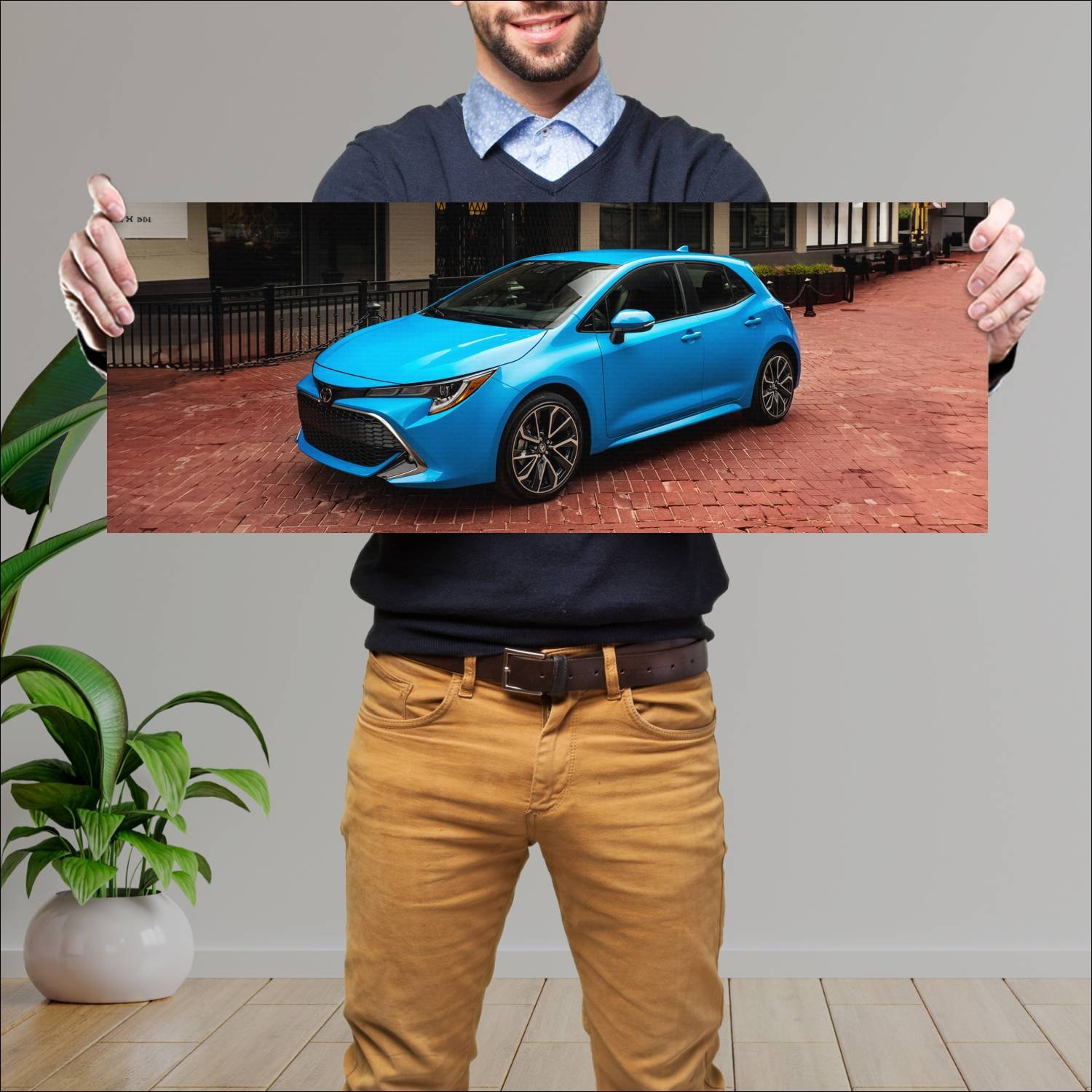 Cuadro grande 30x80cm 2019 toyota corolla xse hatc 224 Toyota