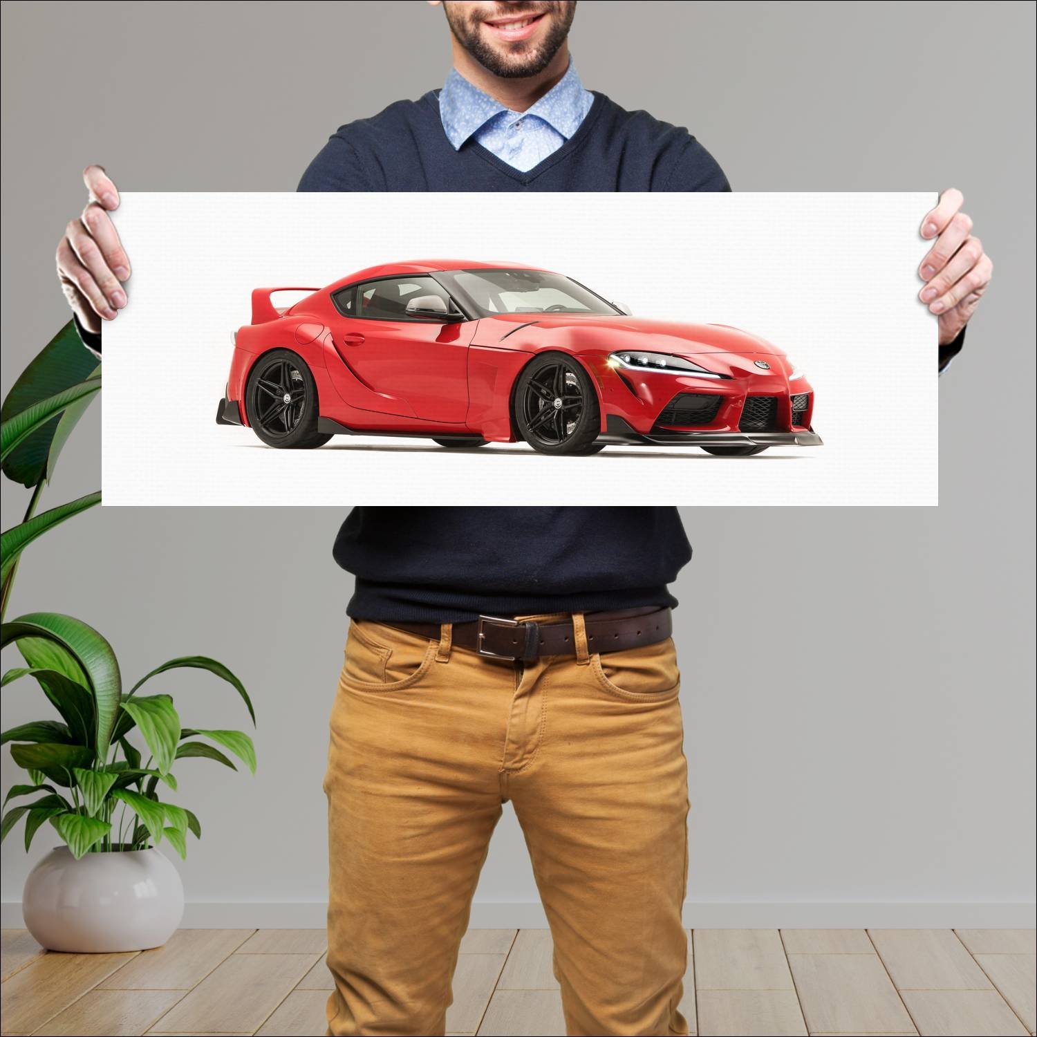 Cuadro grande 30x80cm 2019 toyota gr supra heritag 230 Toyota