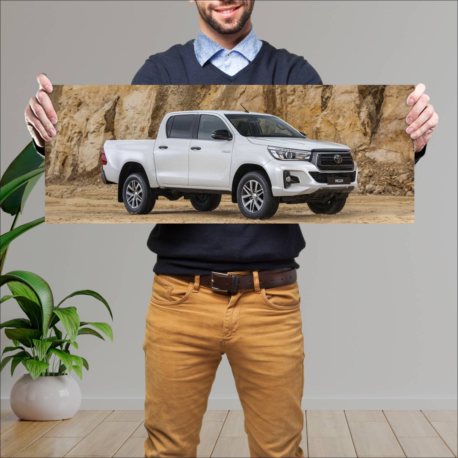 Cuadro grande 30x80cm 2019 toyota hilux special ed 237 Toyota