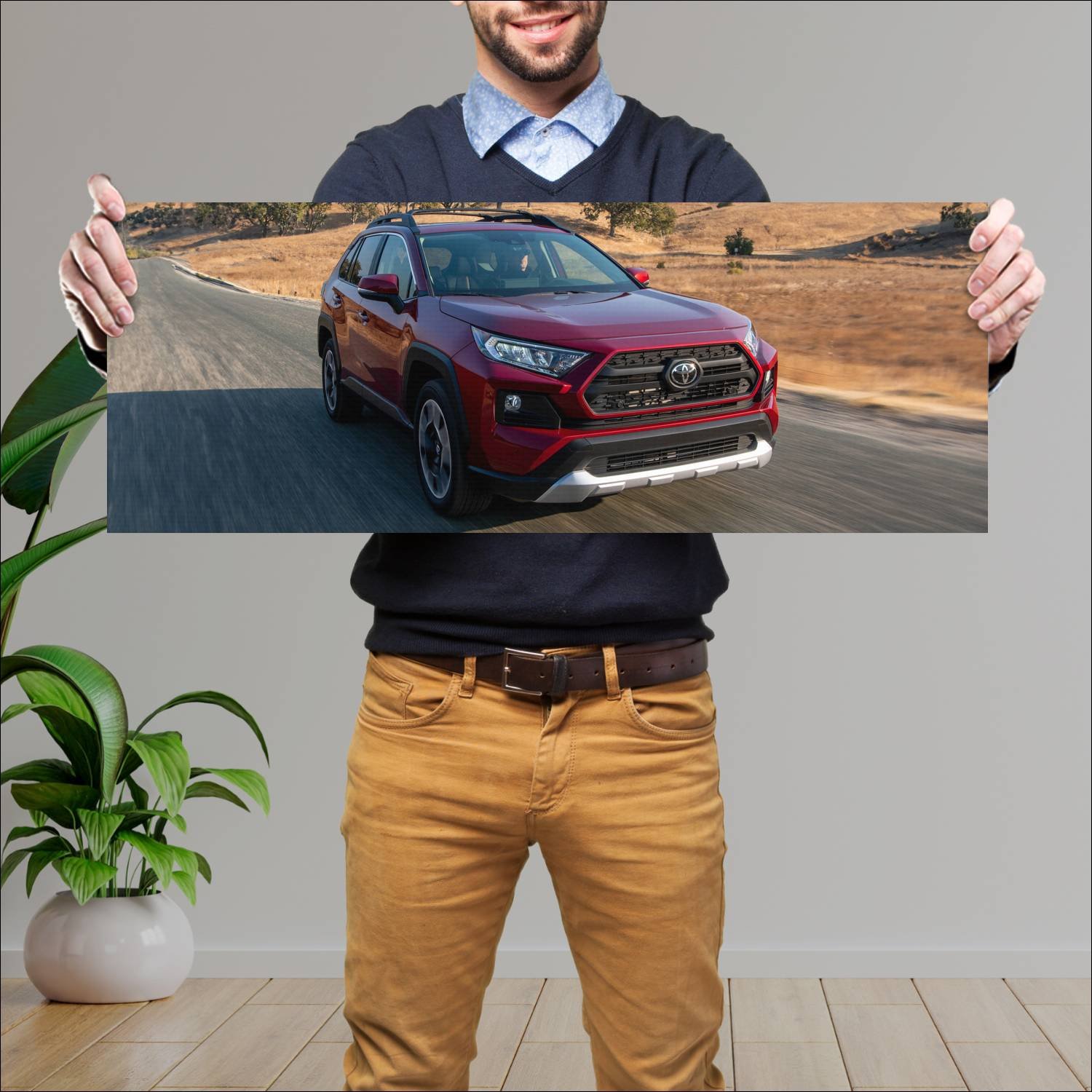 Cuadro grande 30x80cm 2019 toyota rav4 adventure u 241 Toyota