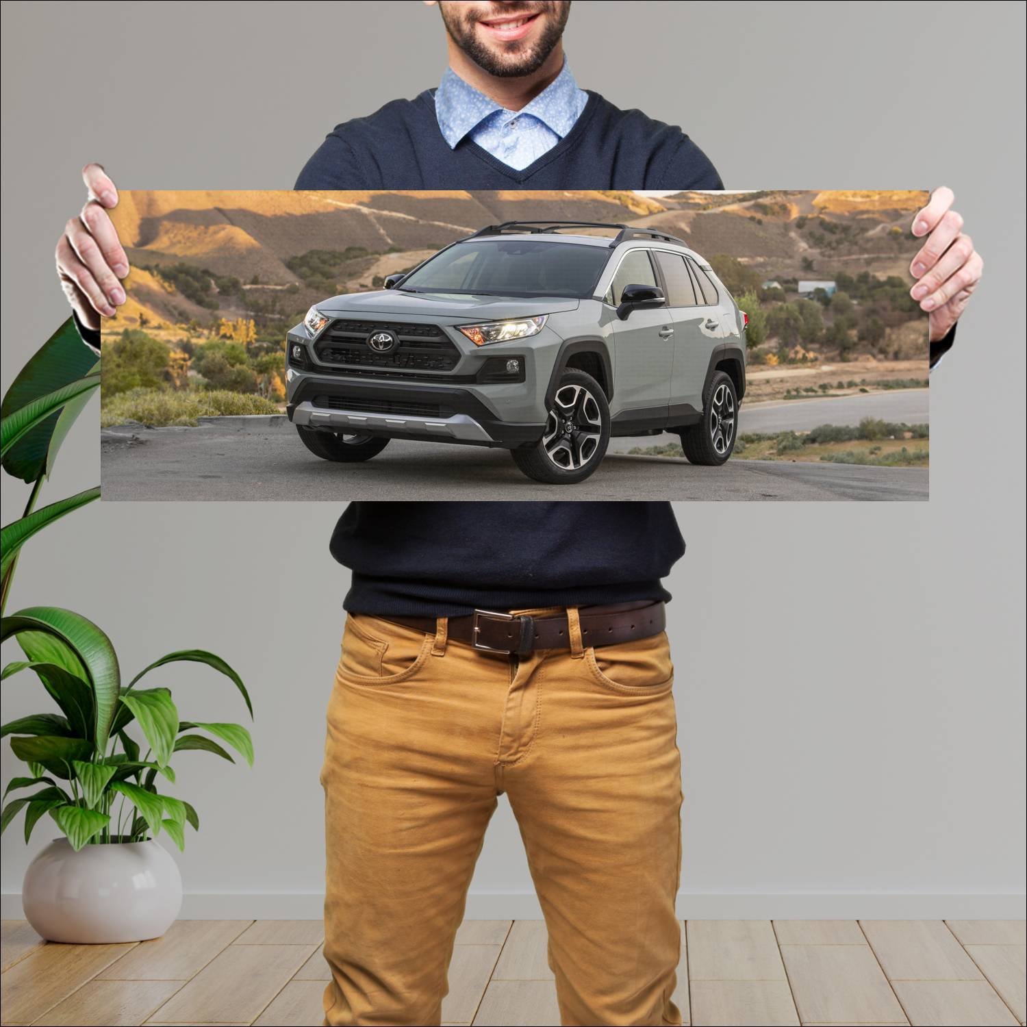 Cuadro grande 30x80cm 2019 toyota rav4 adventure u 242 Toyota