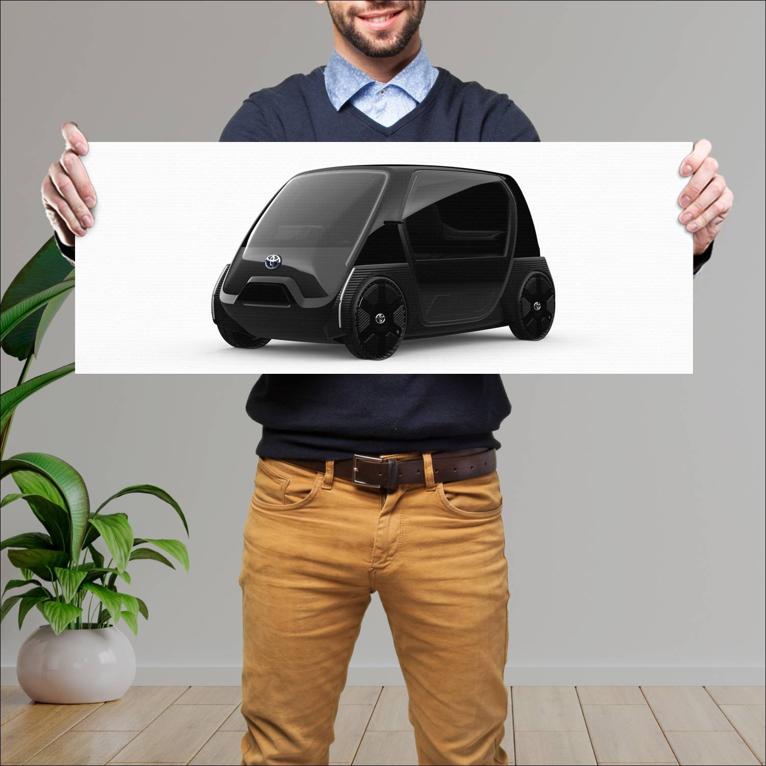 Cuadro grande 30x80cm 2019 toyota ultra compact be 250 Toyota