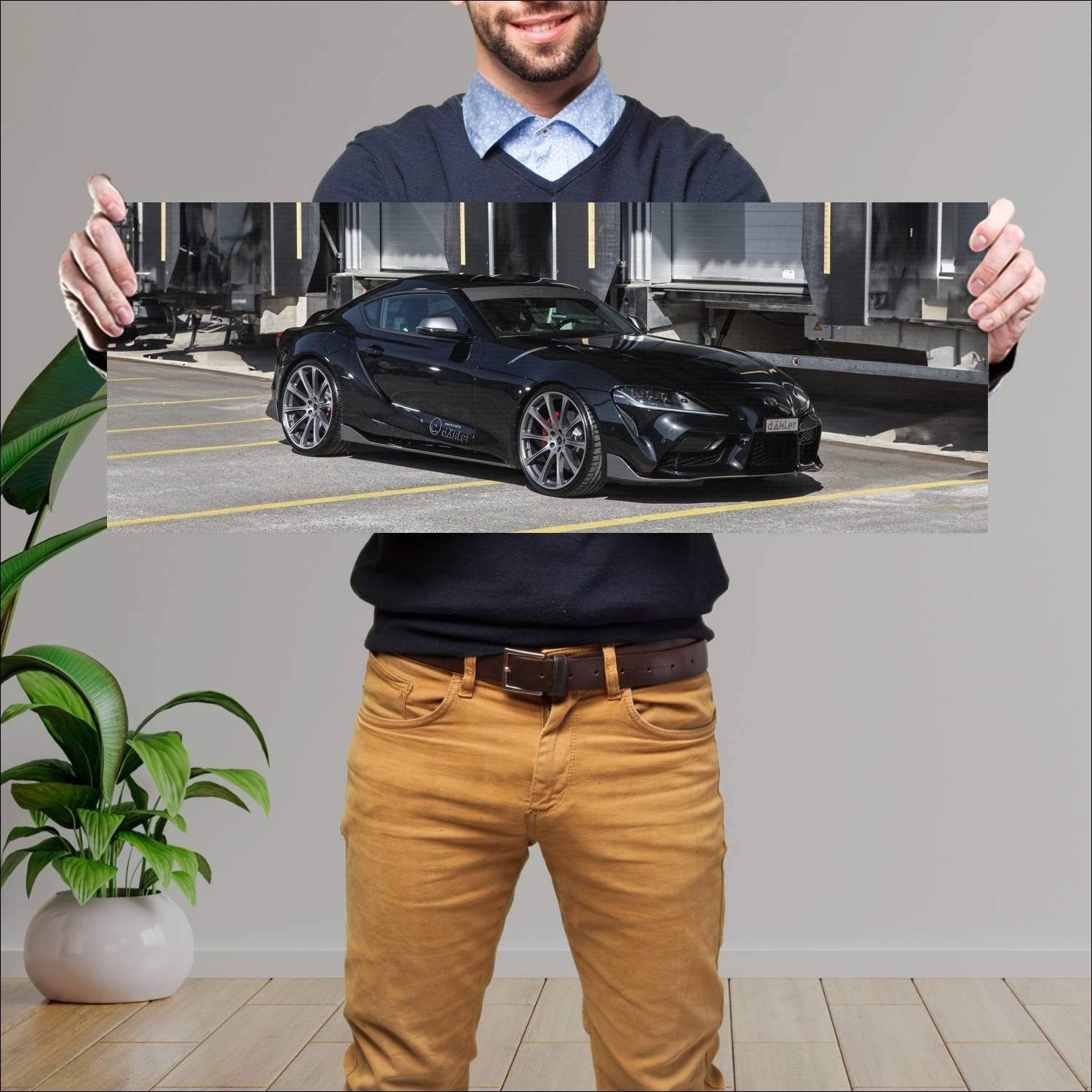 Cuadro grande 30x80cm 2020 toyota gr supra competi 260 Toyota