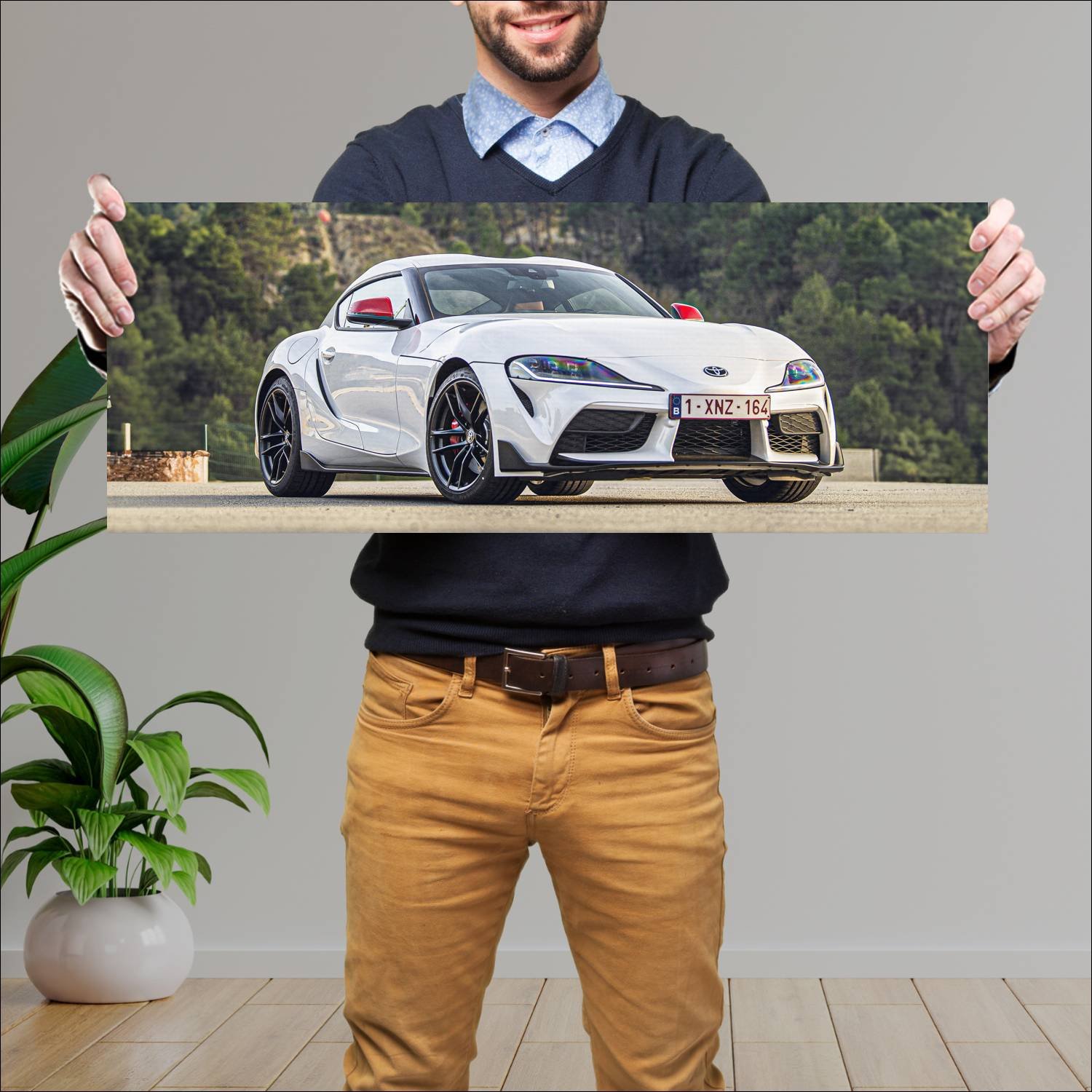 Cuadro grande 30x80cm 2020 toyota gr supra fuji sp 261 Toyota