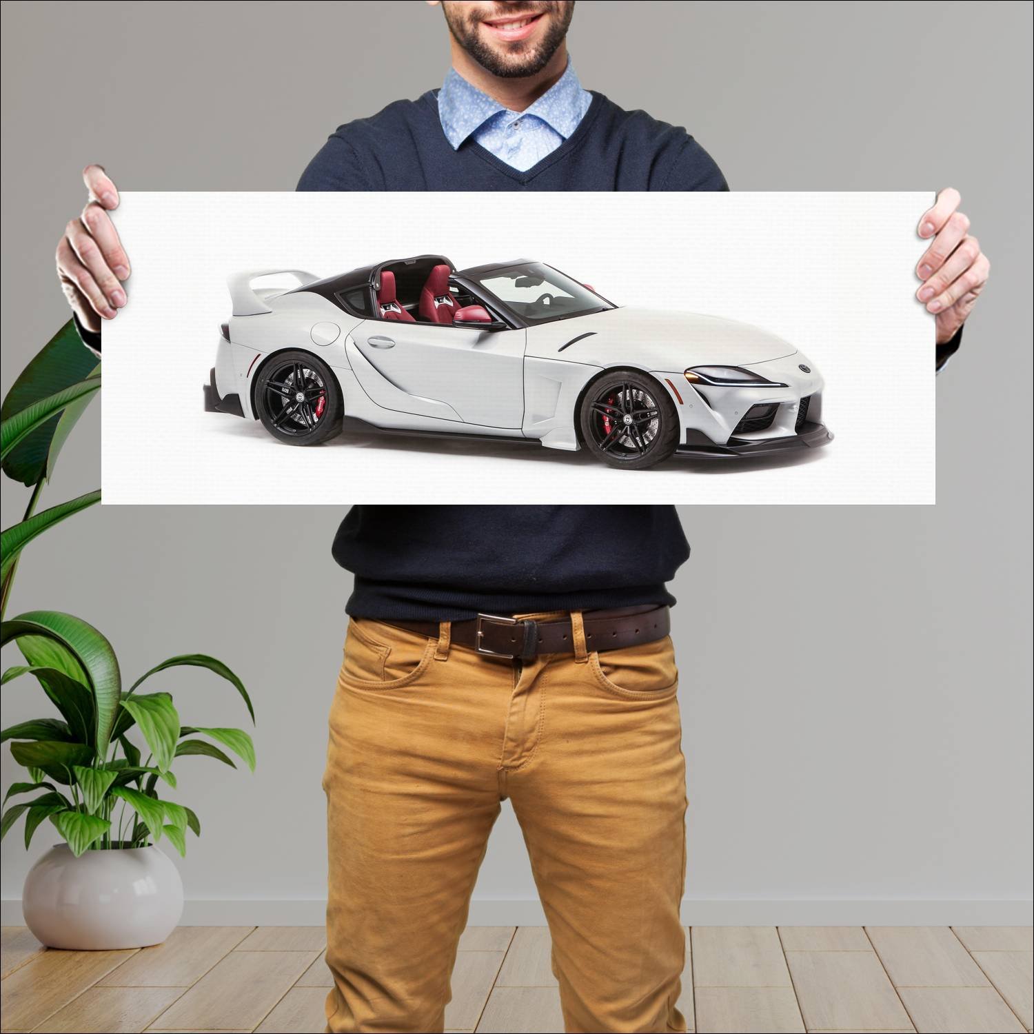 Cuadro grande 30x80cm 2020 toyota gr supra sport t 266 Toyota