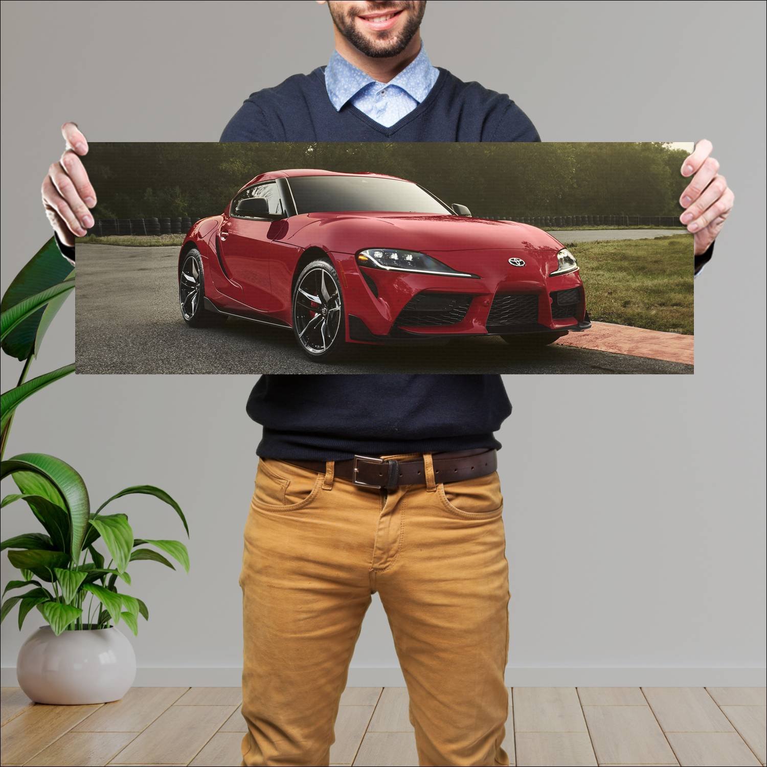 Cuadro grande 30x80cm 2020 toyota gr supra us Toyota