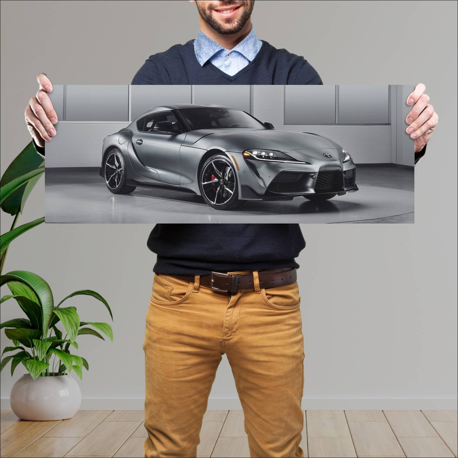 Cuadro grande 30x80cm 2020 toyota gr supra us Toyota
