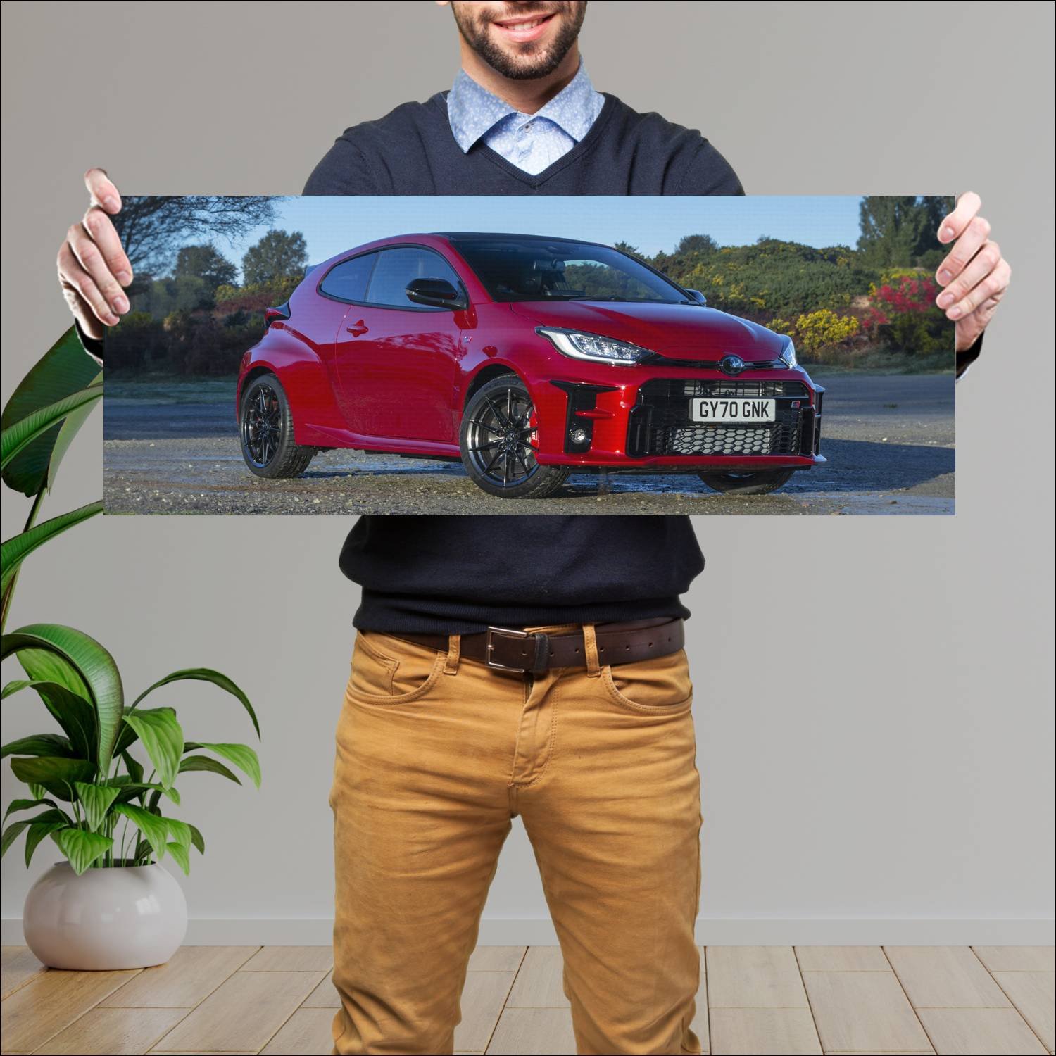 Cuadro grande 30x80cm 2020 toyota gr yaris uk Toyota