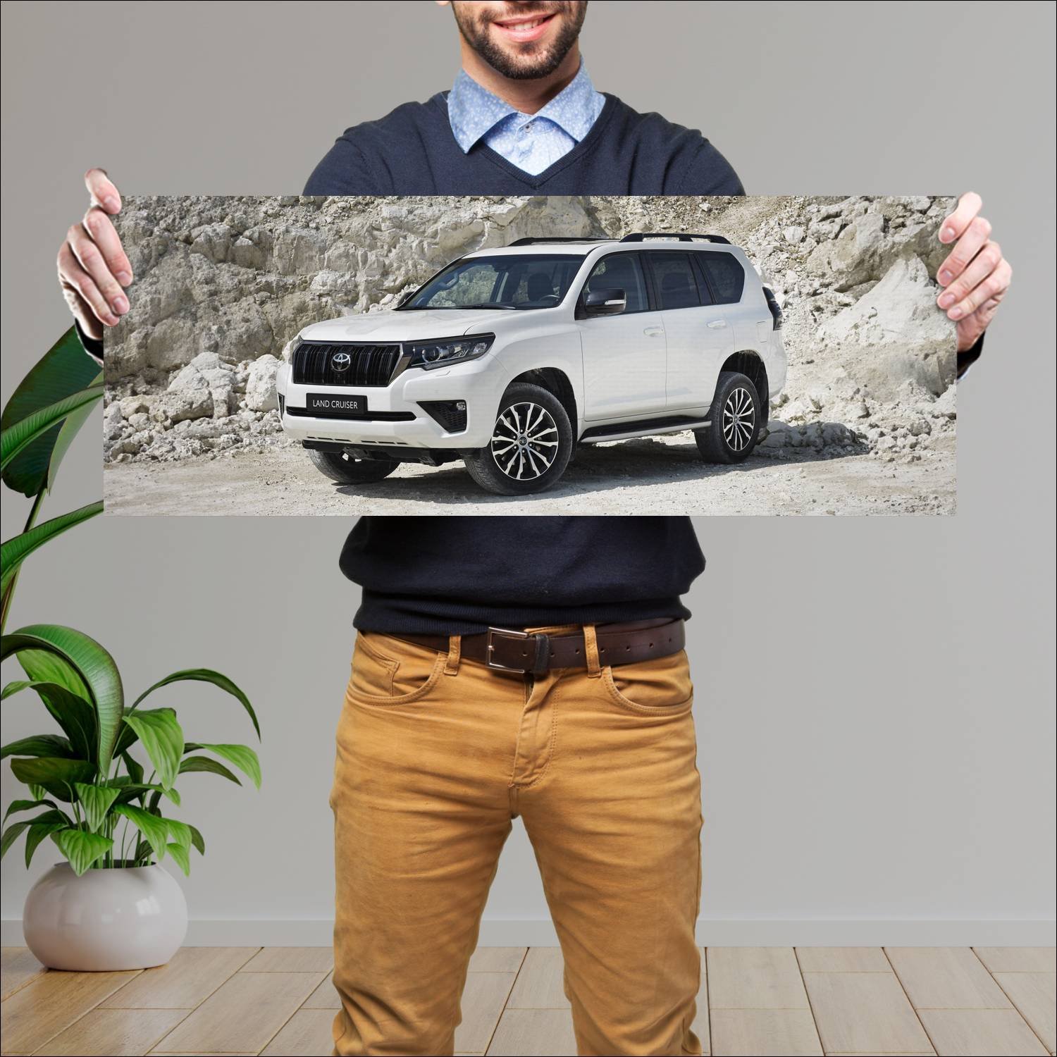 Cuadro grande 30x80cm 2020 toyota land cruiser 150 278 Toyota