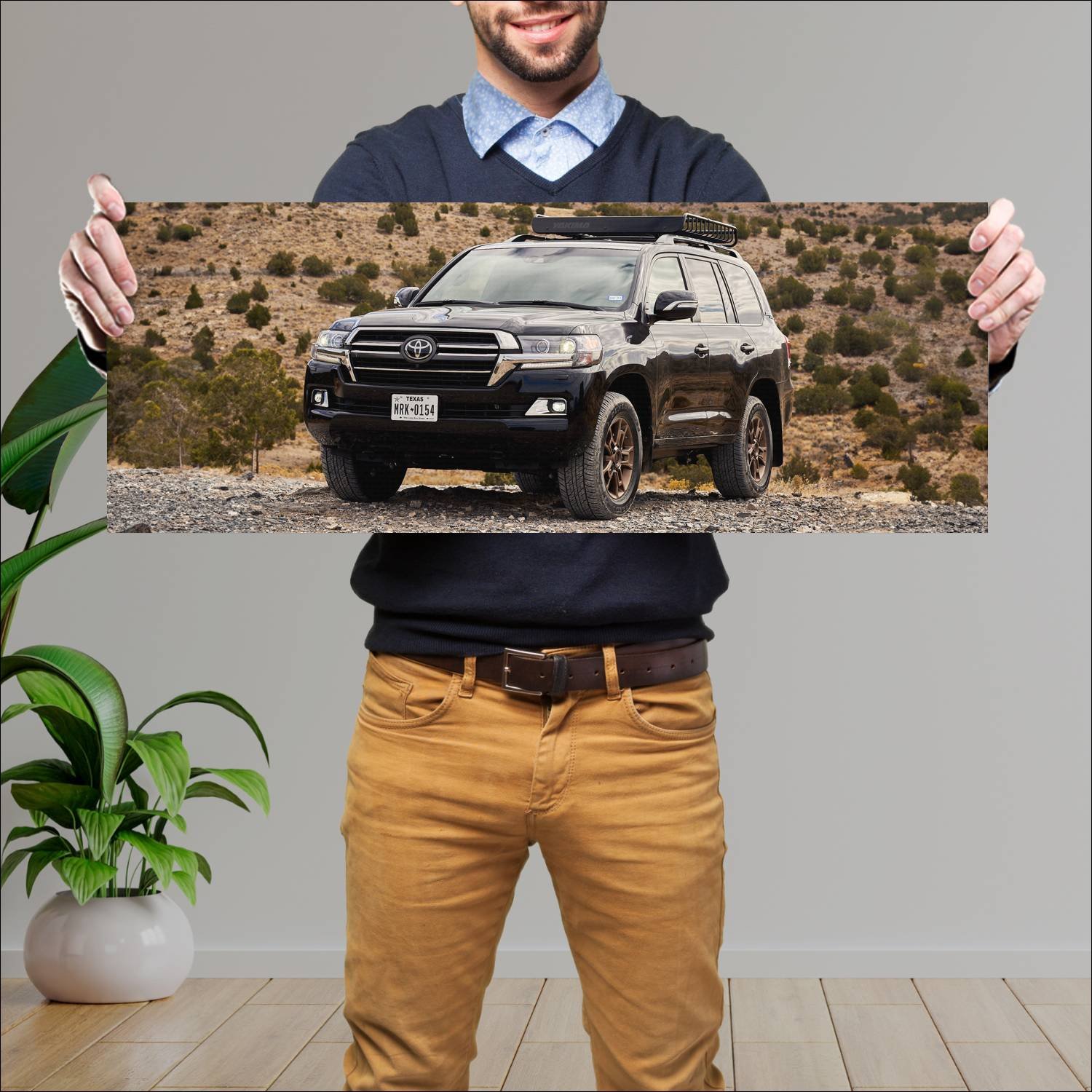 Cuadro grande 30x80cm 2020 toyota land cruiser her 279 Toyota