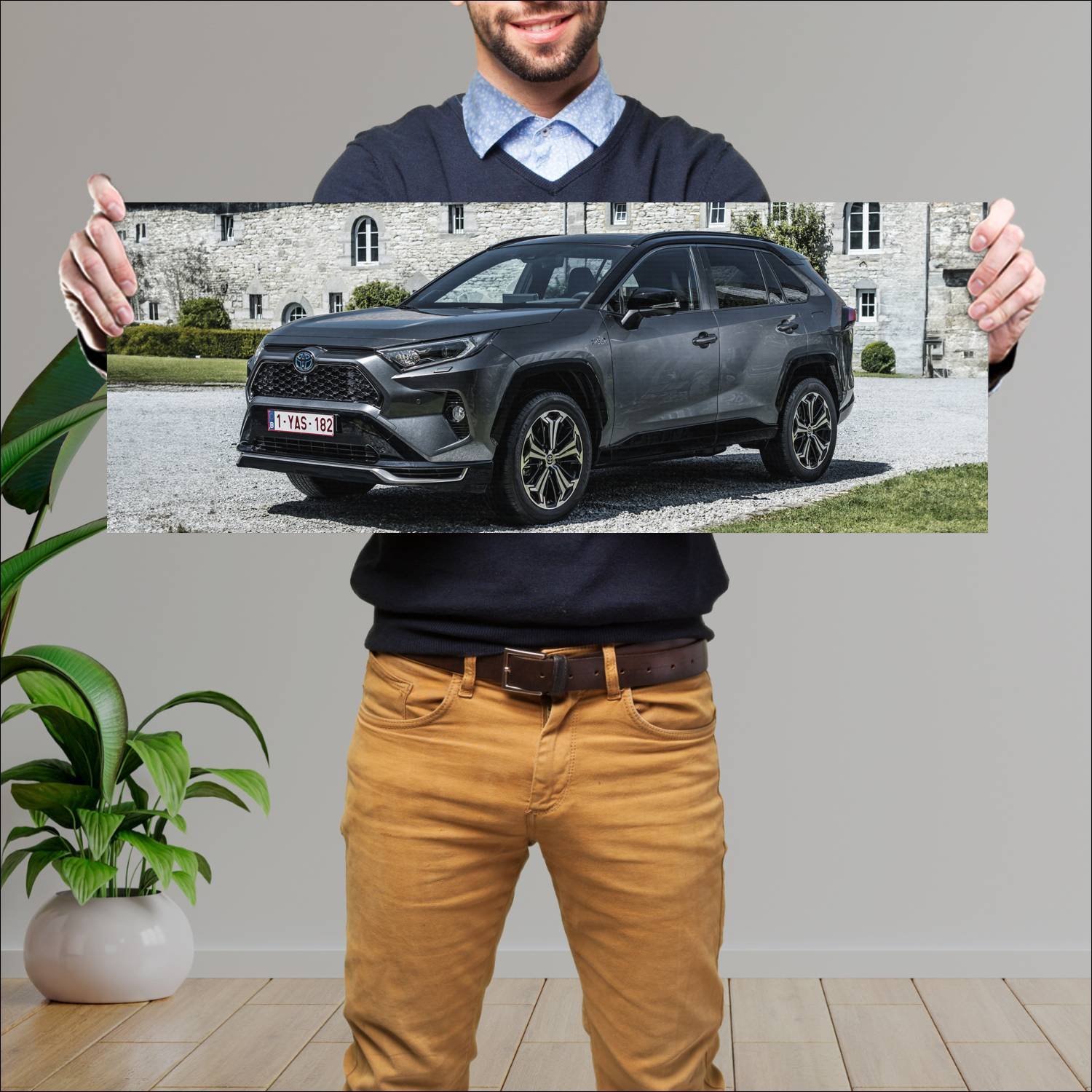 Cuadro grande 30x80cm 2020 toyota rav4 plug in hyb 280 Toyota