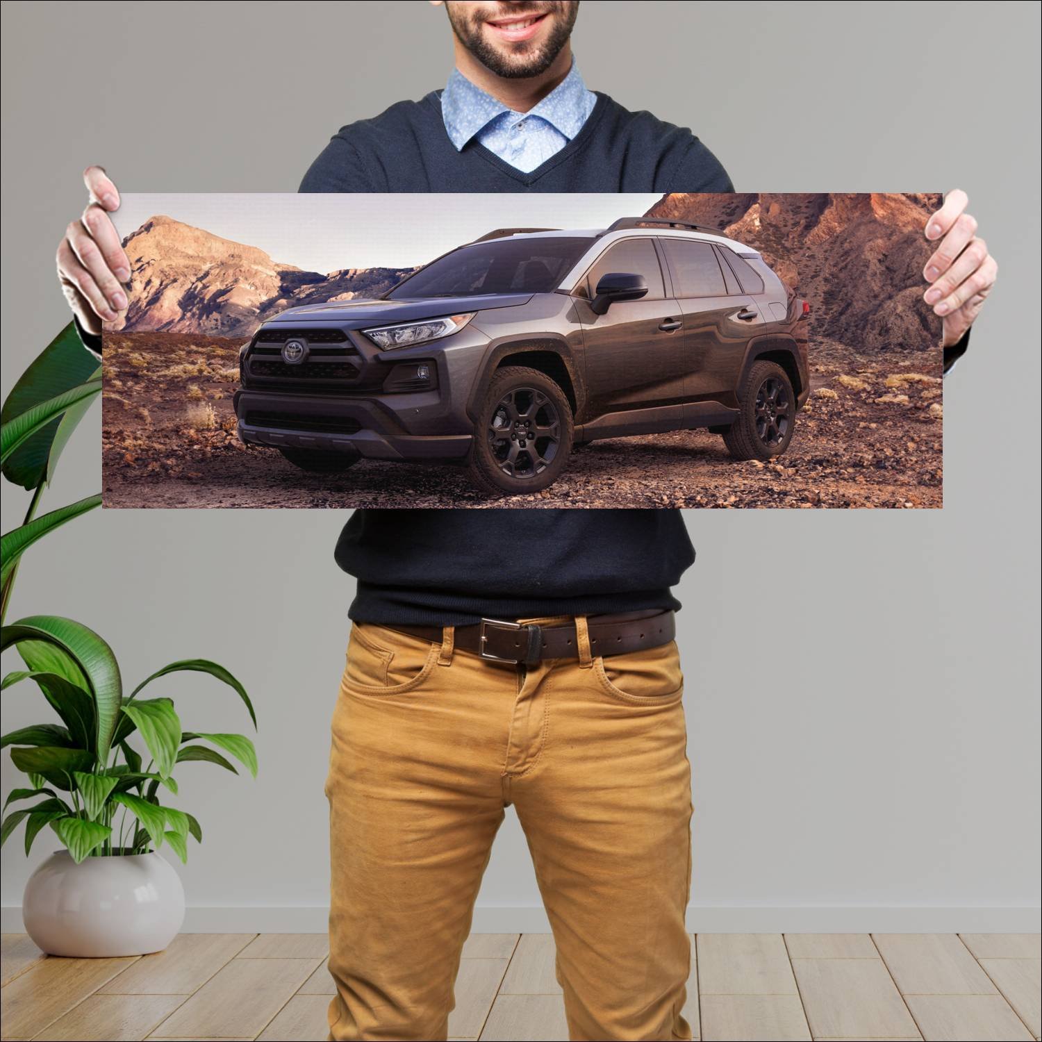 Cuadro grande 30x80cm 2020 toyota rav4 trd off roa 281 Toyota