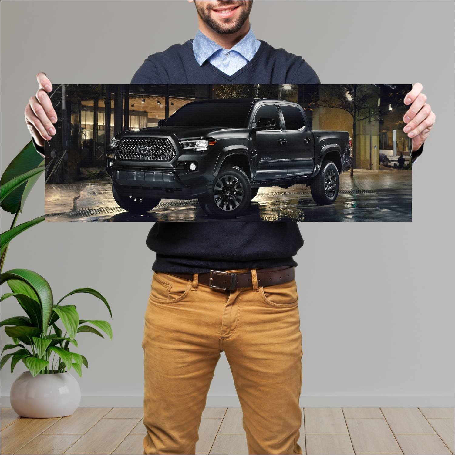 Cuadro grande 30x80cm 2020 toyota tacoma nightshad 285 Toyota