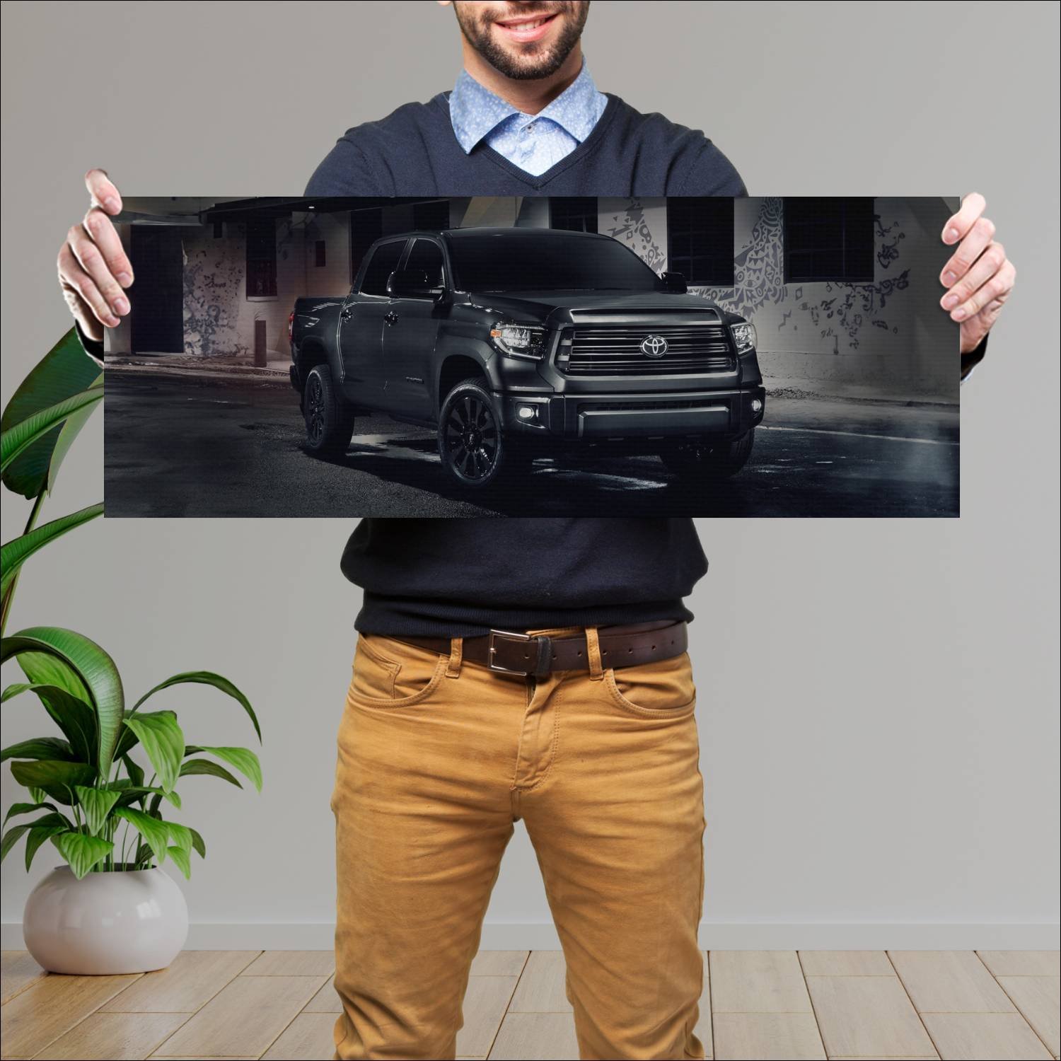 Cuadro grande 30x80cm 2020 toyota tundra nightshad 287 Toyota