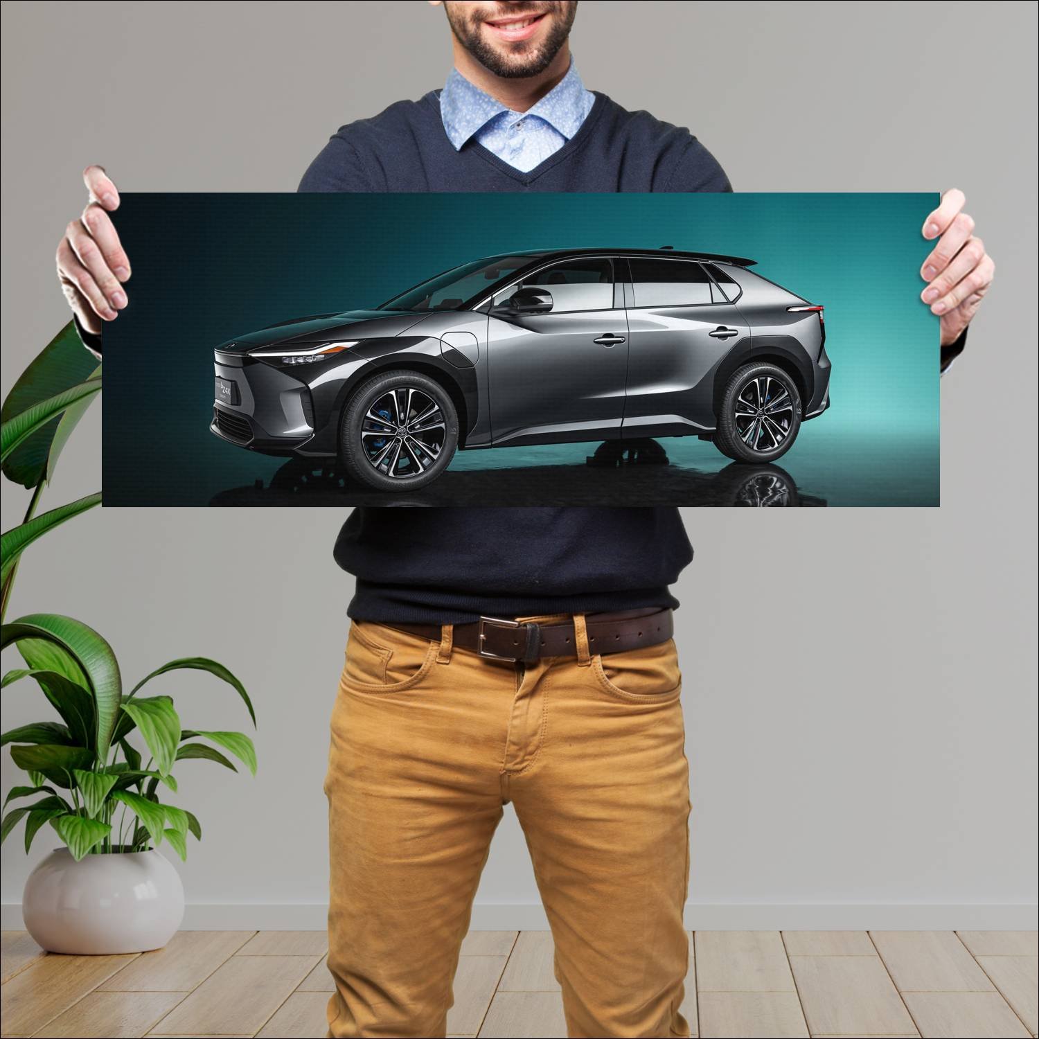 Cuadro grande 30x80cm 2021 toyota bz4x concept 104 292 Toyota