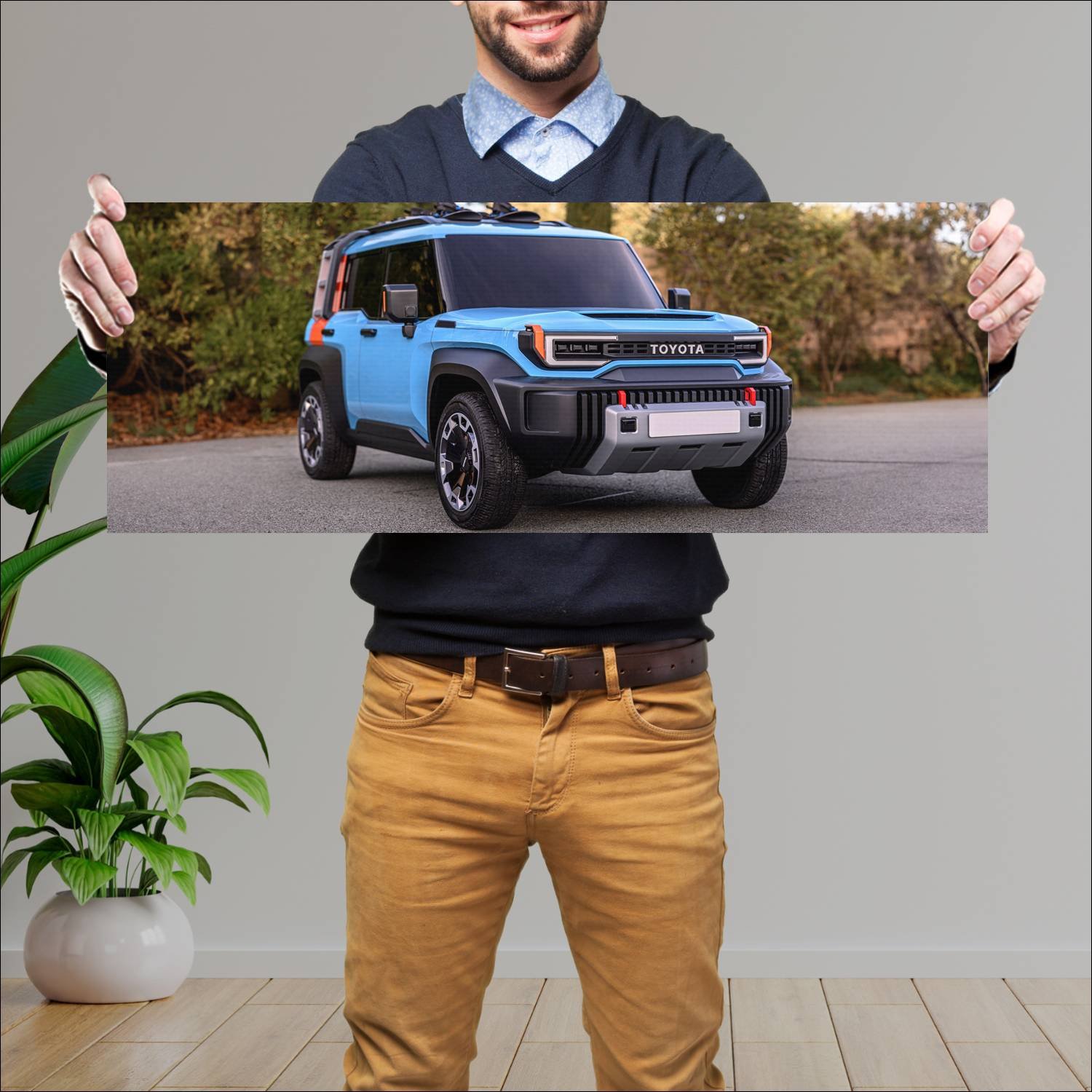 Cuadro grande 30x80cm 2021 toyota compact cruiser 296 Toyota