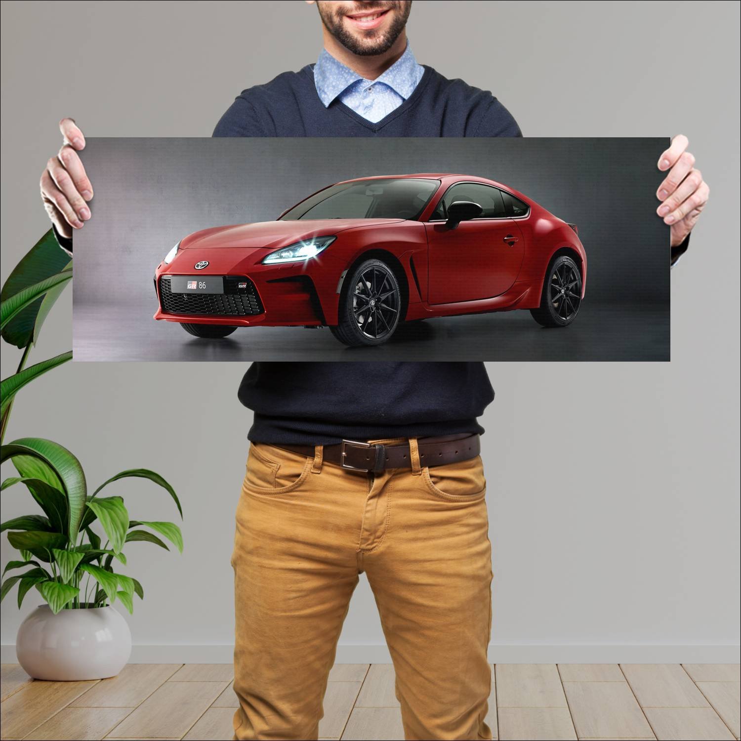 Cuadro grande 30x80cm 2021 toyota gr 86 auto 297 Toyota