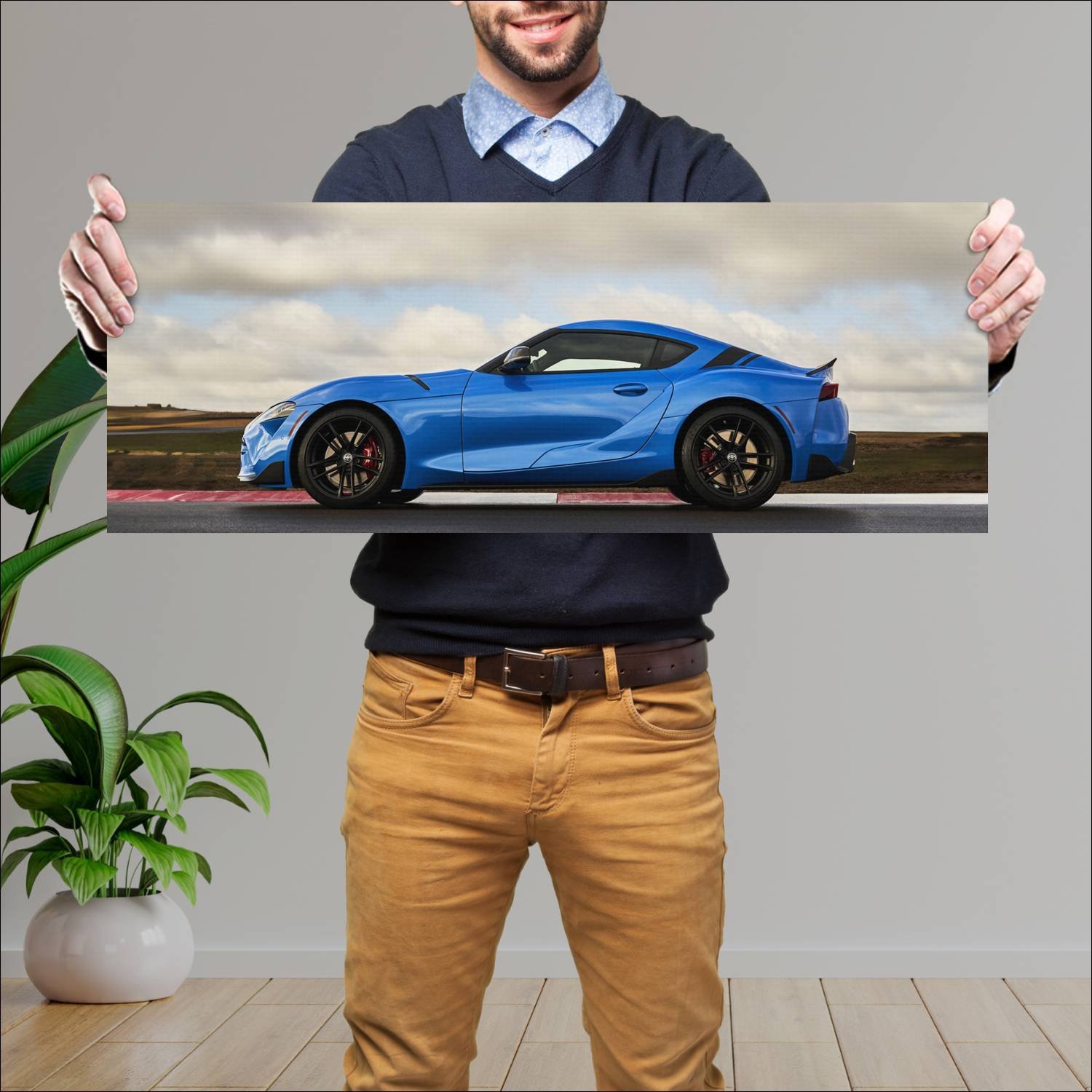 Cuadro grande 30x80cm 2021 toyota gr supra a91 edi 298 Toyota