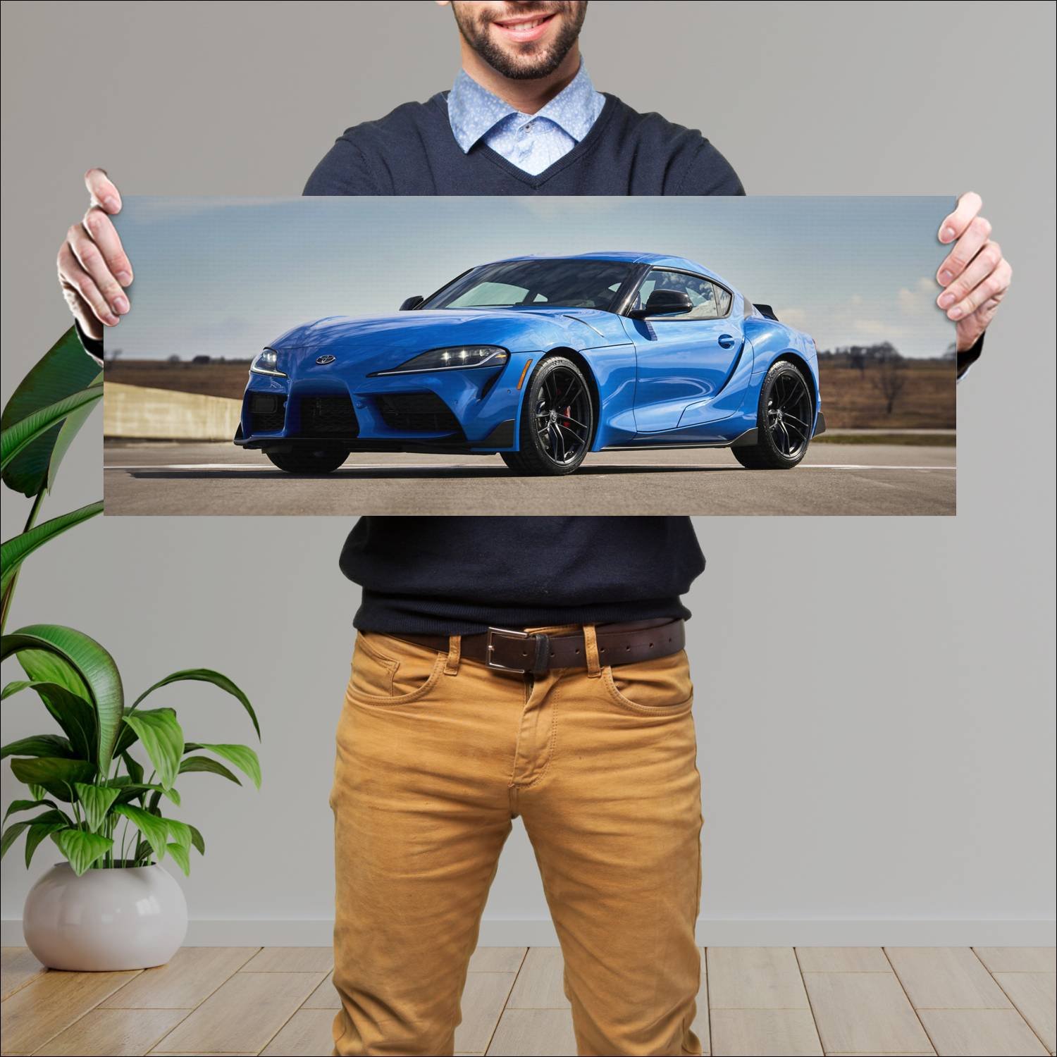 Cuadro grande 30x80cm 2021 toyota gr supra a91 edi 299 Toyota