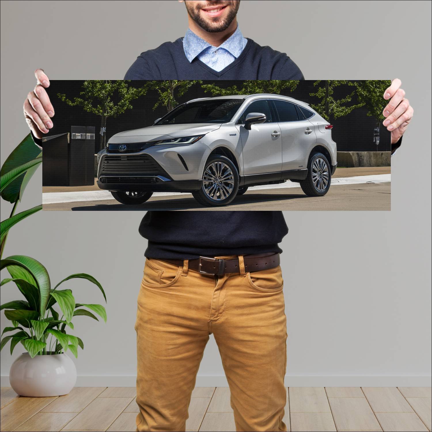 Cuadro grande 30x80cm 2021 toyota venza hybrid 100 310 Toyota