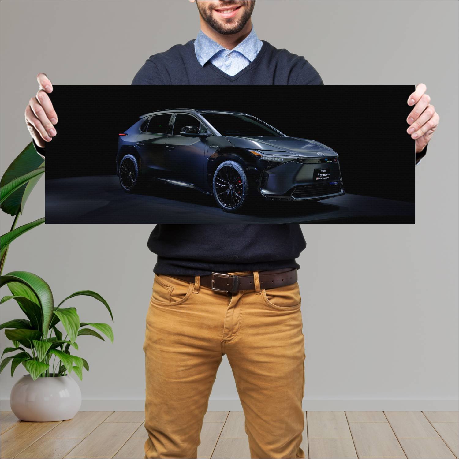 Cuadro grande 30x80cm 2022 toyota bz4x gr sport co 322 Toyota