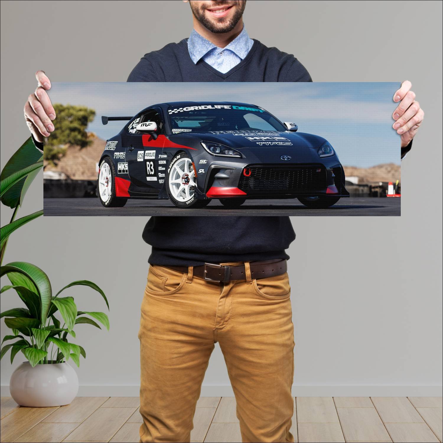 Cuadro grande 30x80cm 2022 toyota gr 86 daily drif 329 Toyota