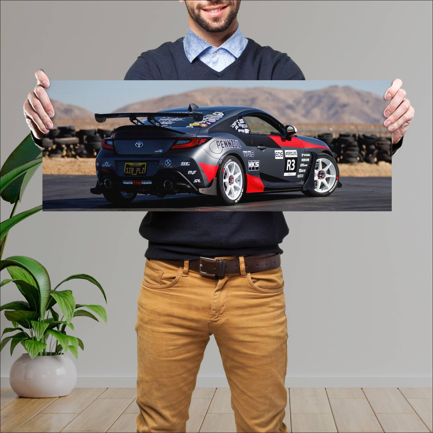 Cuadro grande 30x80cm 2022 toyota gr 86 daily drif 330 Toyota