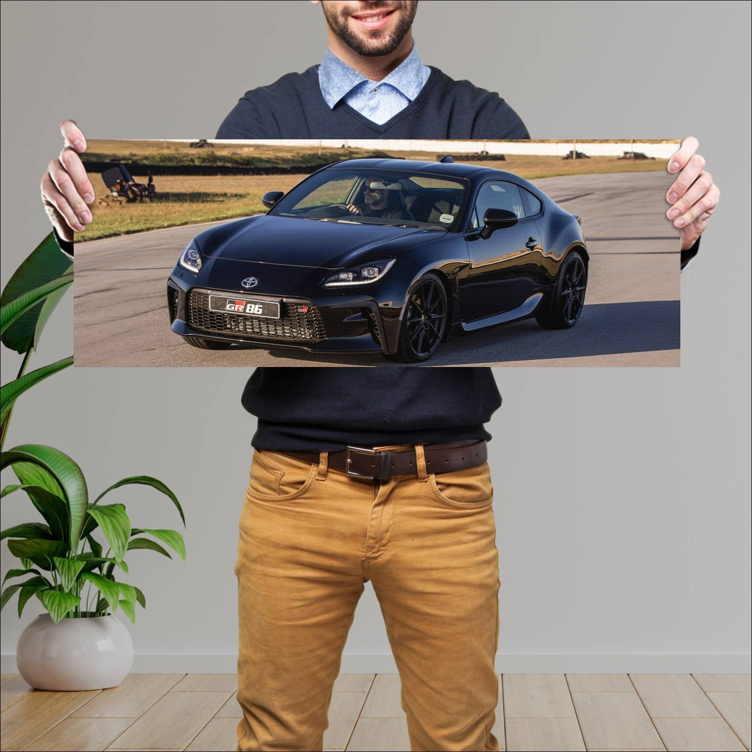 Cuadro grande 30x80cm 2022 toyota gr 86 za auto 333 Toyota