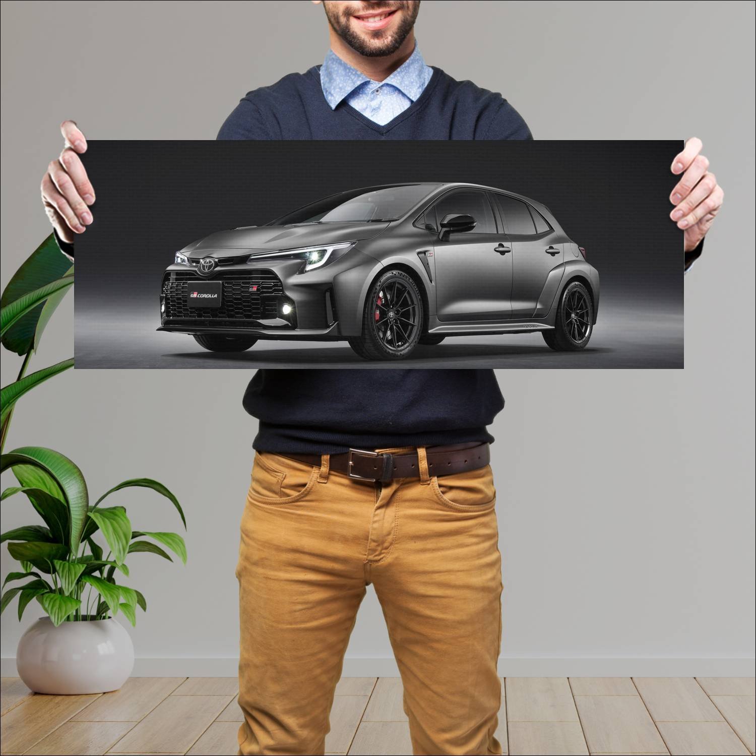 Cuadro grande 30x80cm 2022 toyota gr corolla moriz 335 Toyota