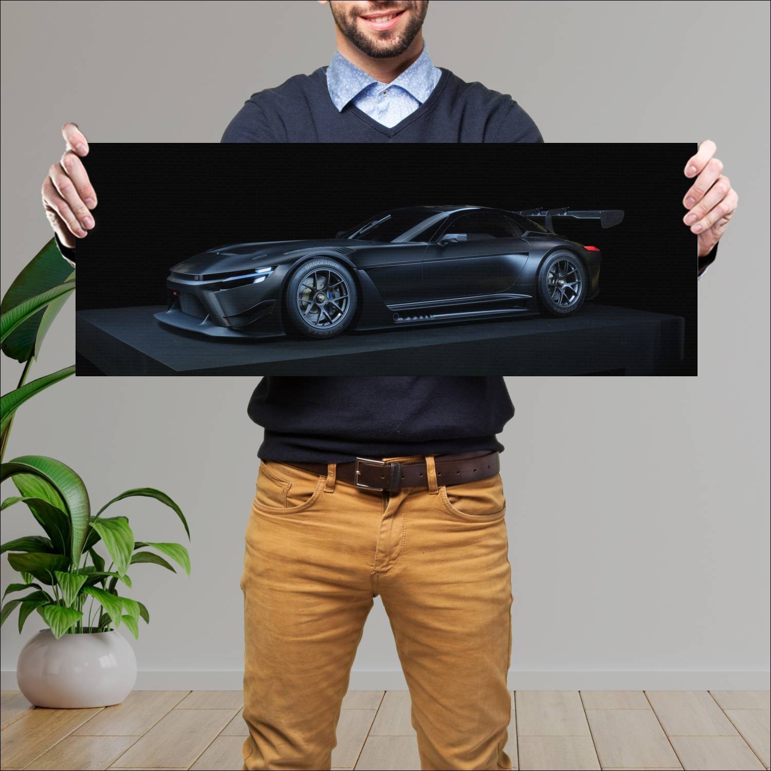 Cuadro grande 30x80cm 2022 toyota gr gt3 concept 1 336 Toyota
