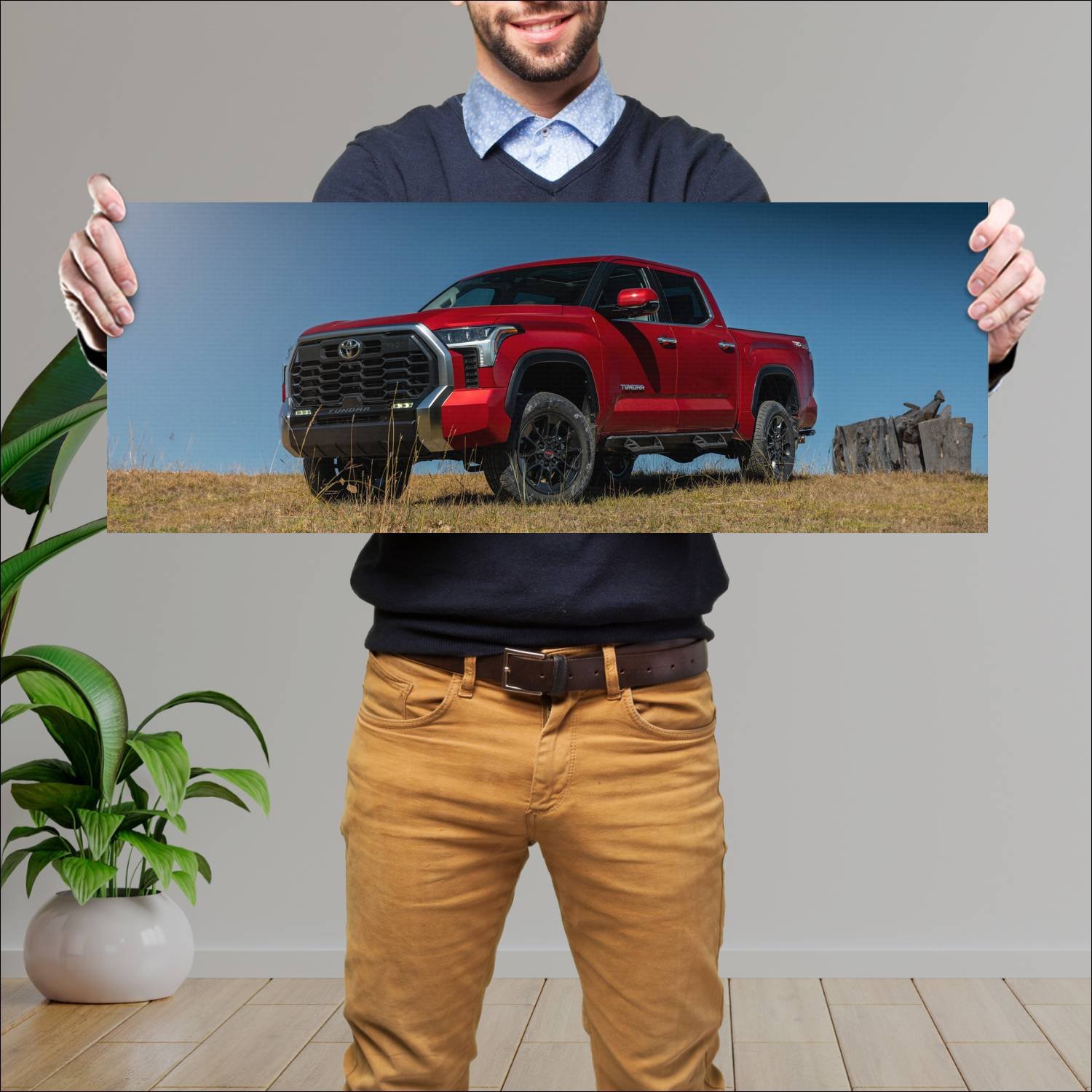 Cuadro grande 30x80cm 2022 toyota tundra trd off r 358 Toyota